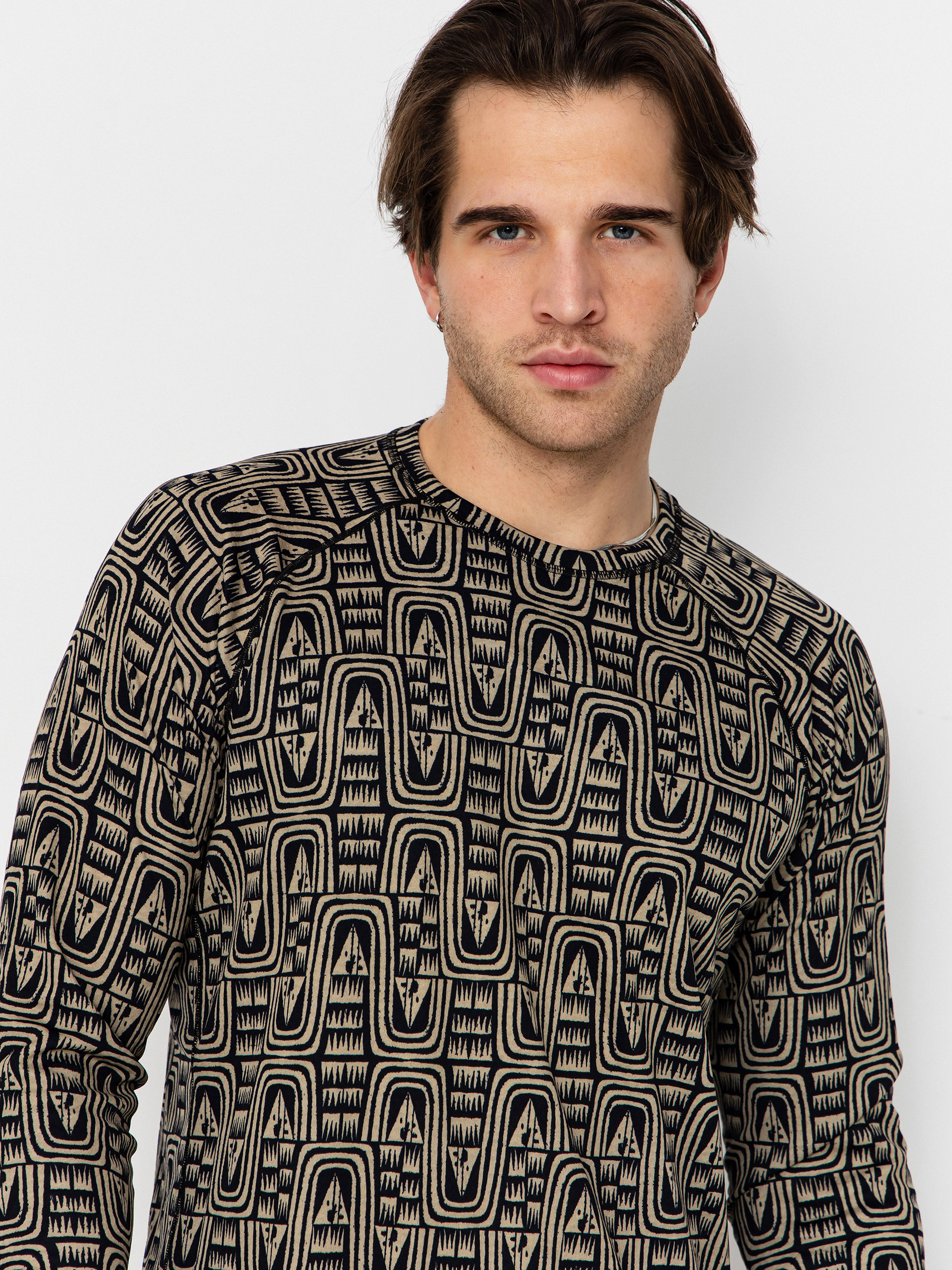 Patagonia Longsleeve Cap MW Crew (flow sunken blue)