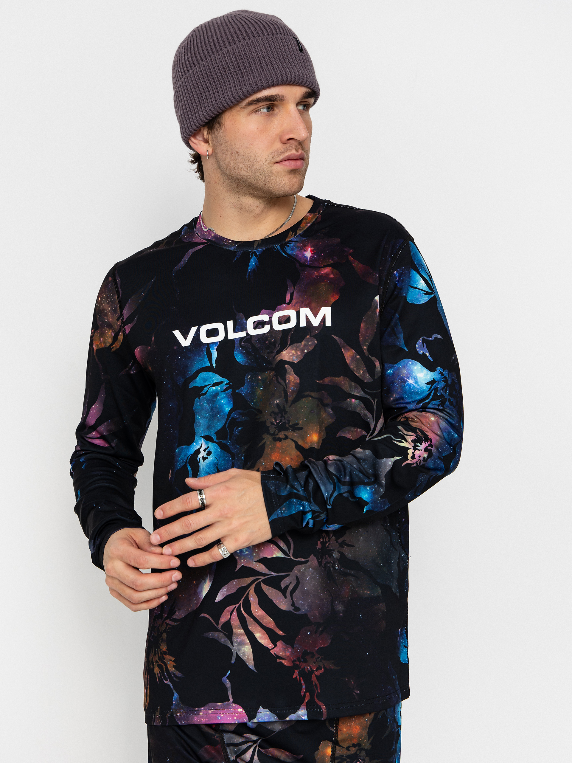 Herren Volcom Aktives Longsleeve V Science (space aloha)
