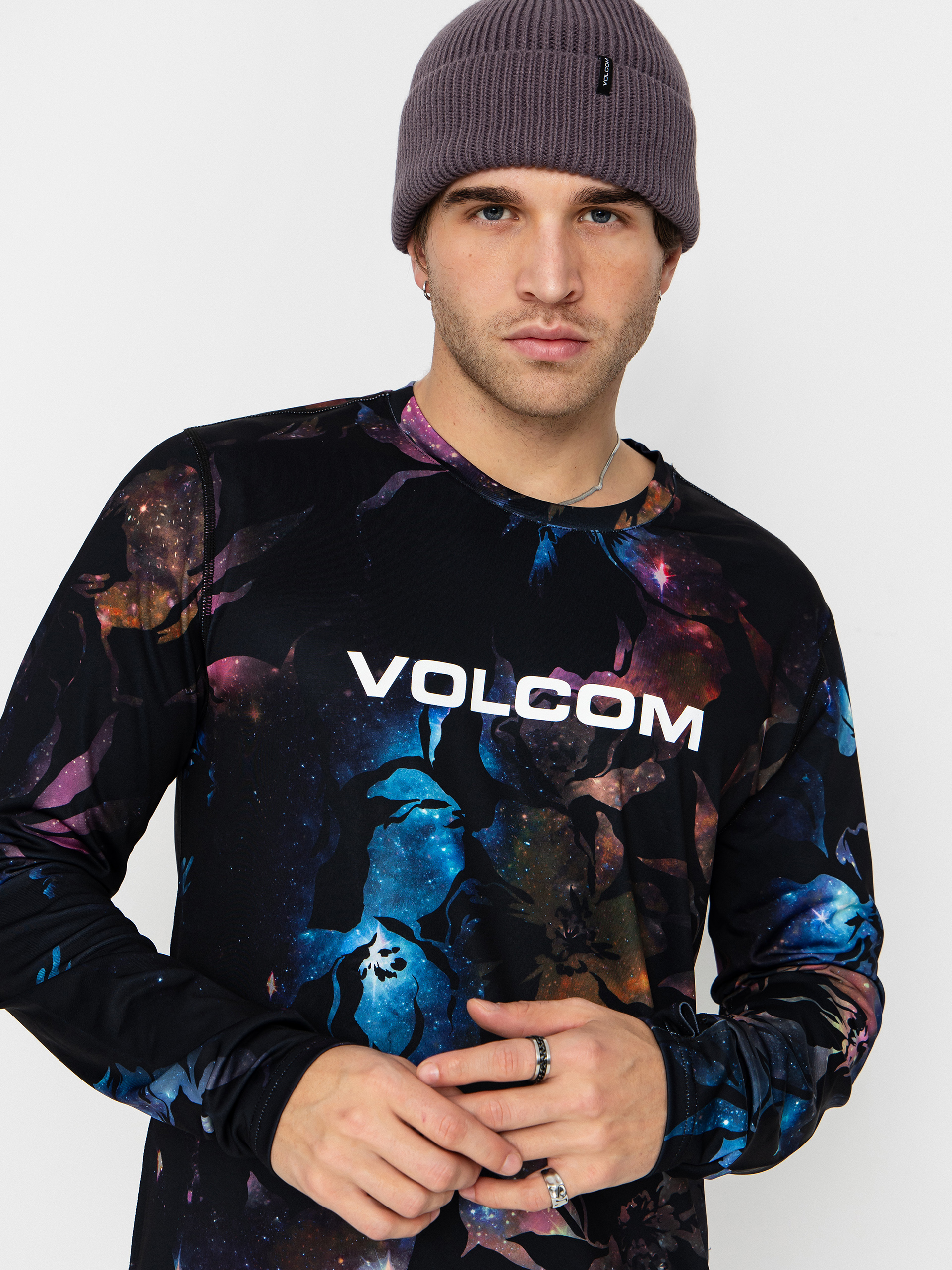 Mens Volcom Active longsleeve V Science (space aloha)