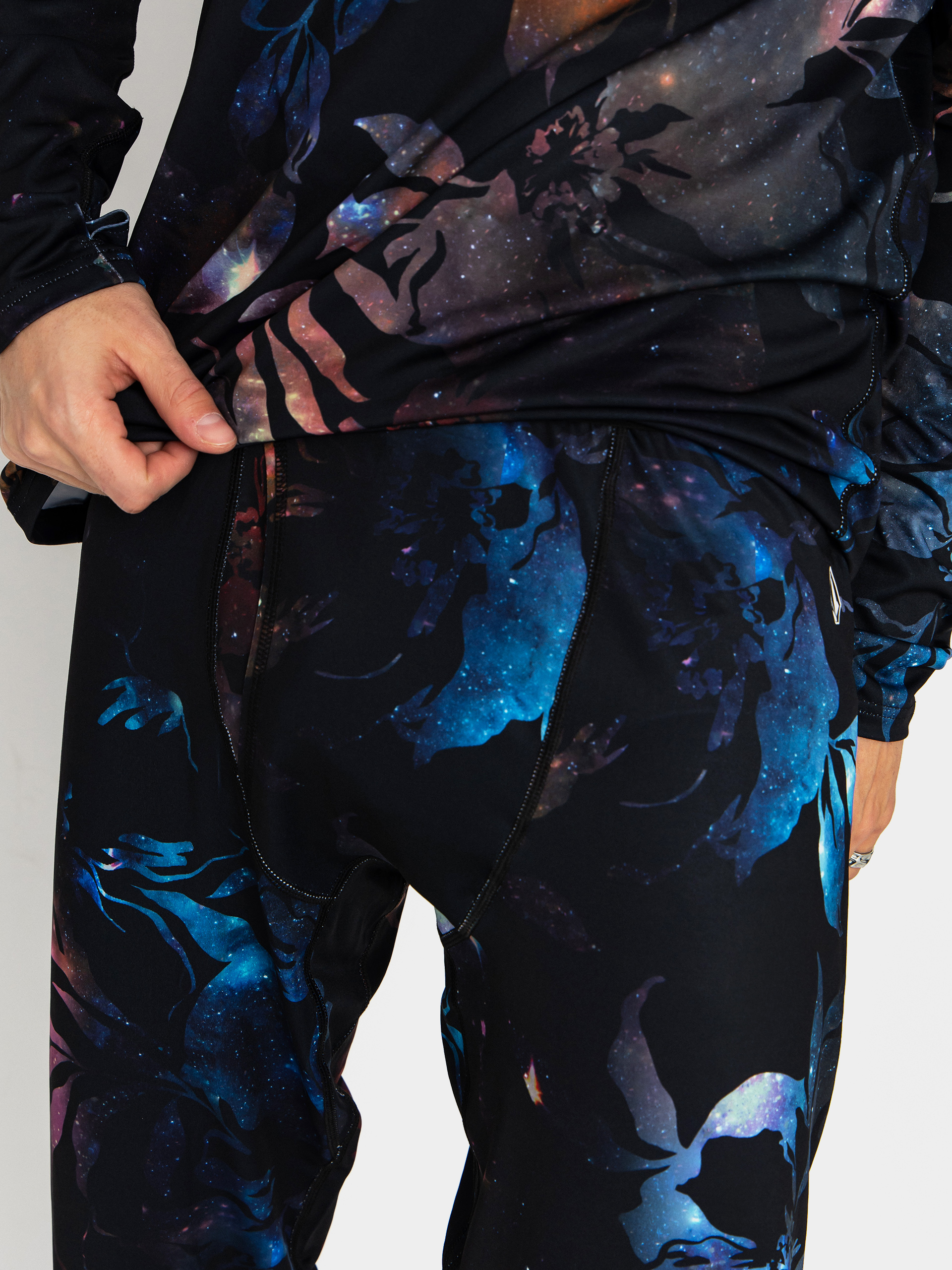 Mens Volcom M V Science Active leggings (space aloha)