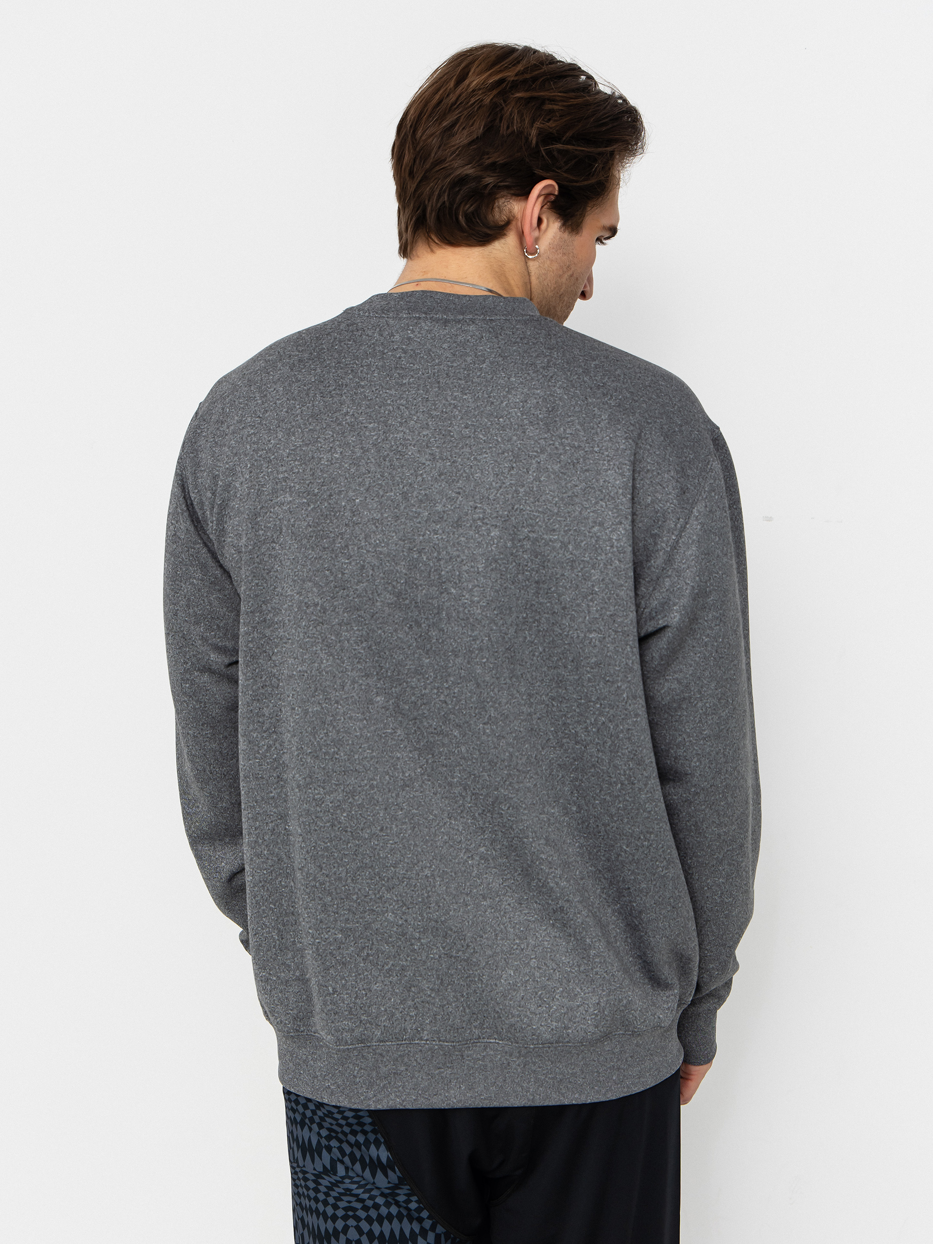 Mens Volcom Hydro Crew Active sweatshirt (heather black)