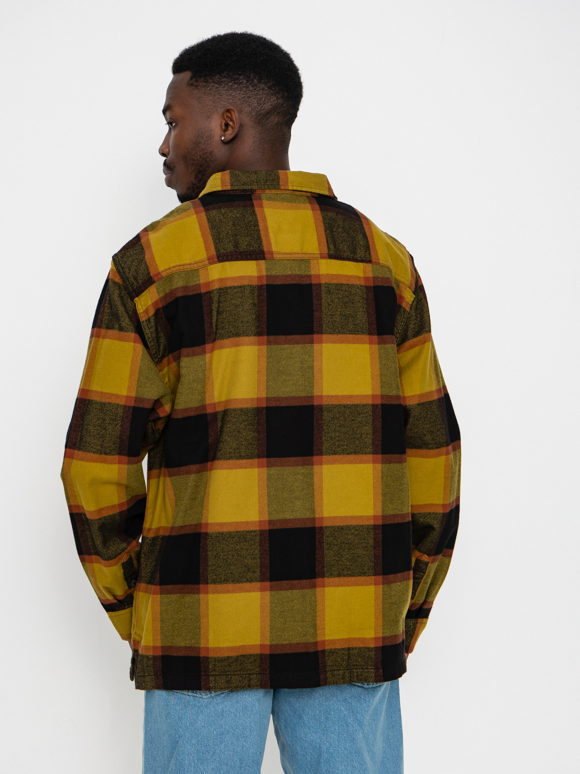 Vans Larkspur Plaid Flannel Hemd (burnt gold/black)