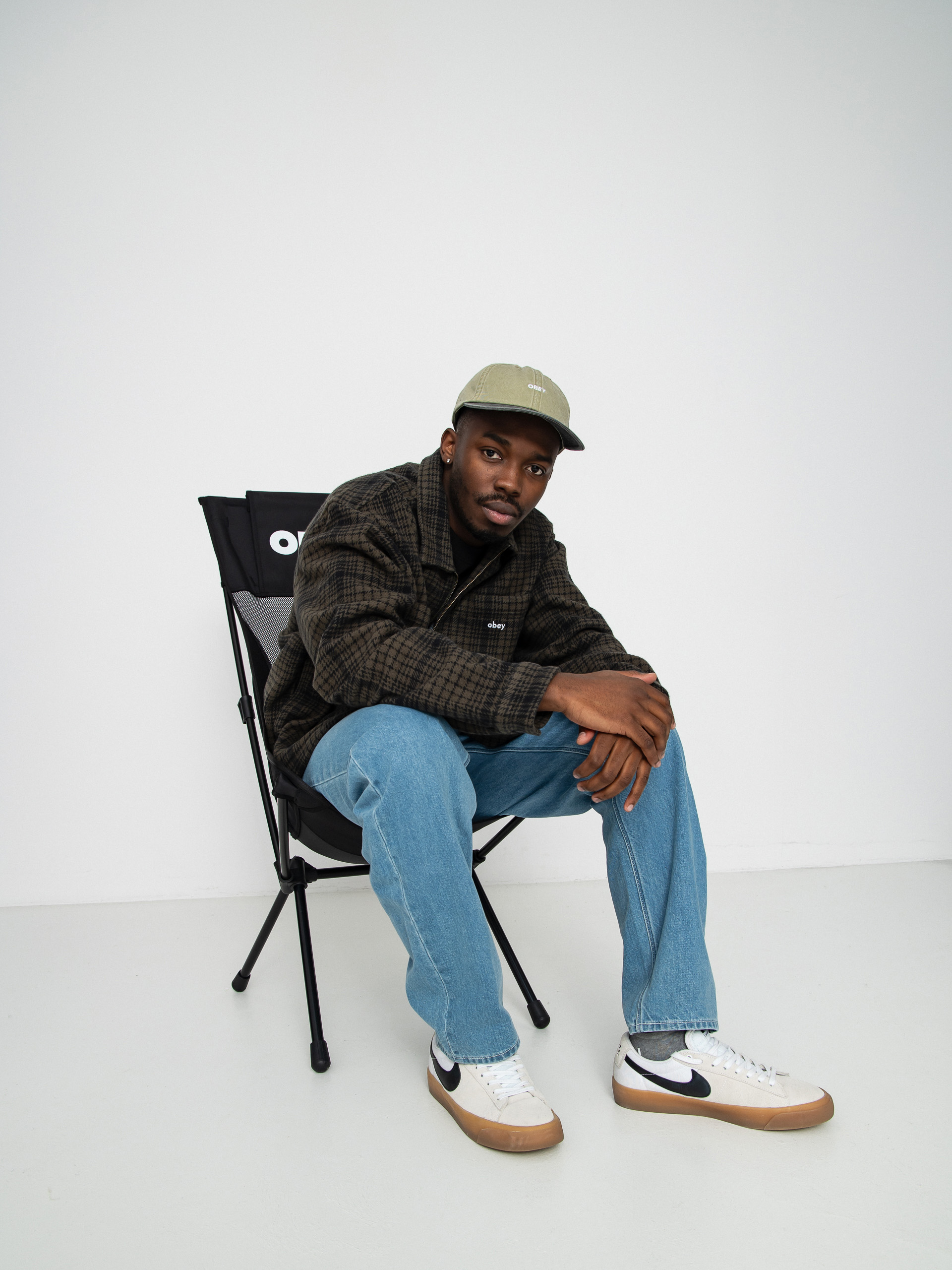 OBEY Parker Zip Jacket - green (rosin multi)