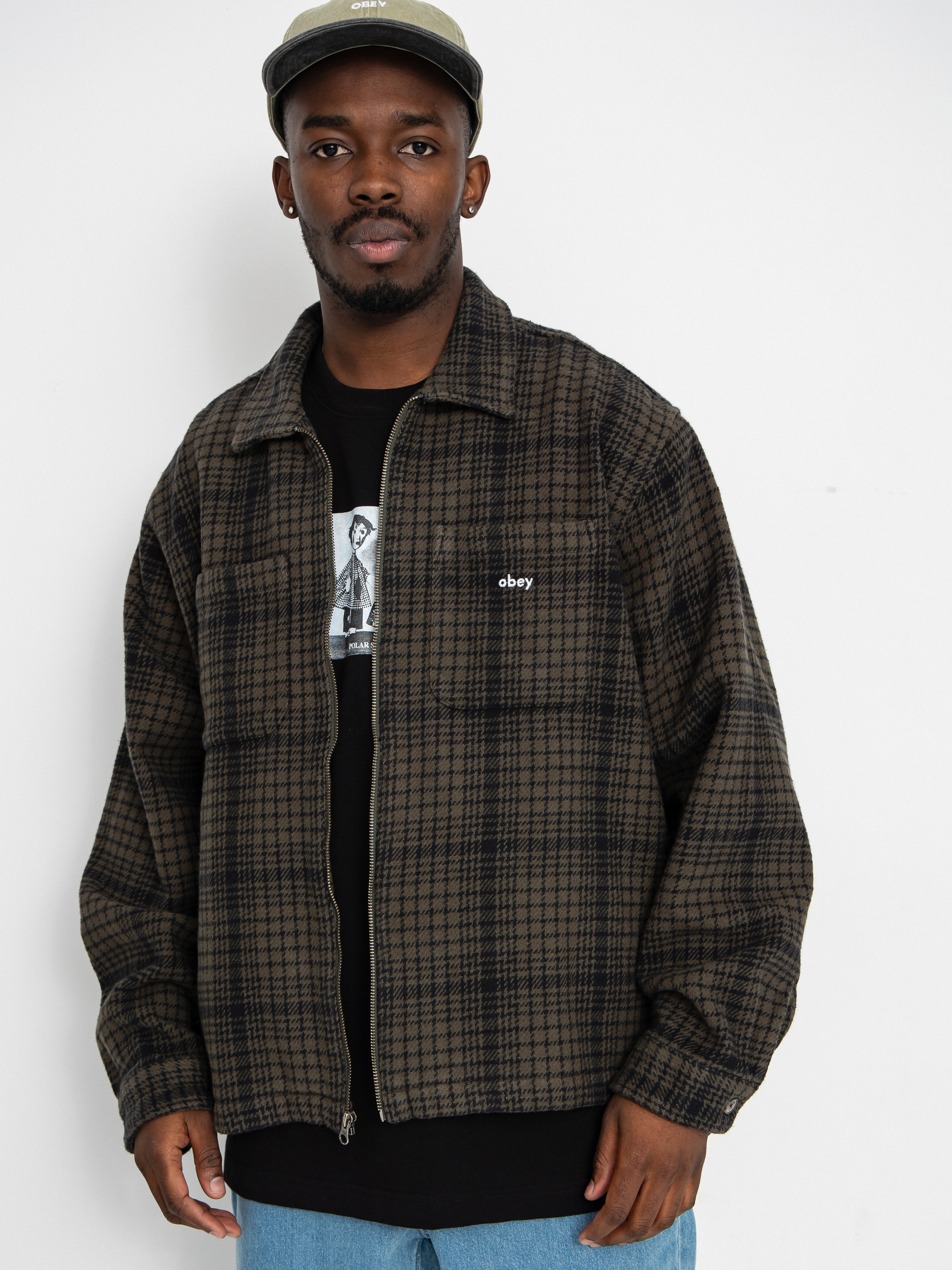 OBEY Parker Zip Jacket (rosin multi)