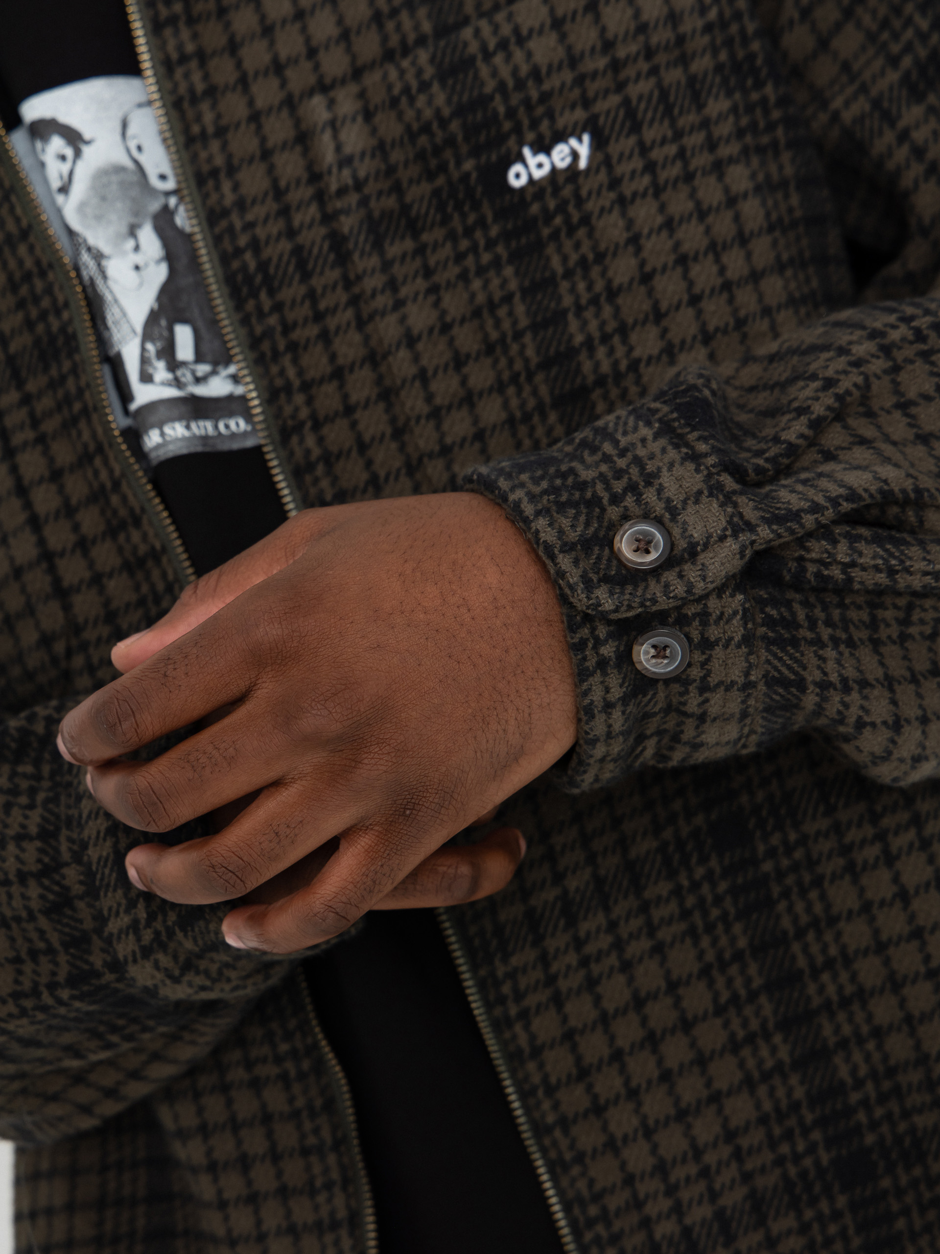 OBEY Parker Zip Jacke (rosin multi)