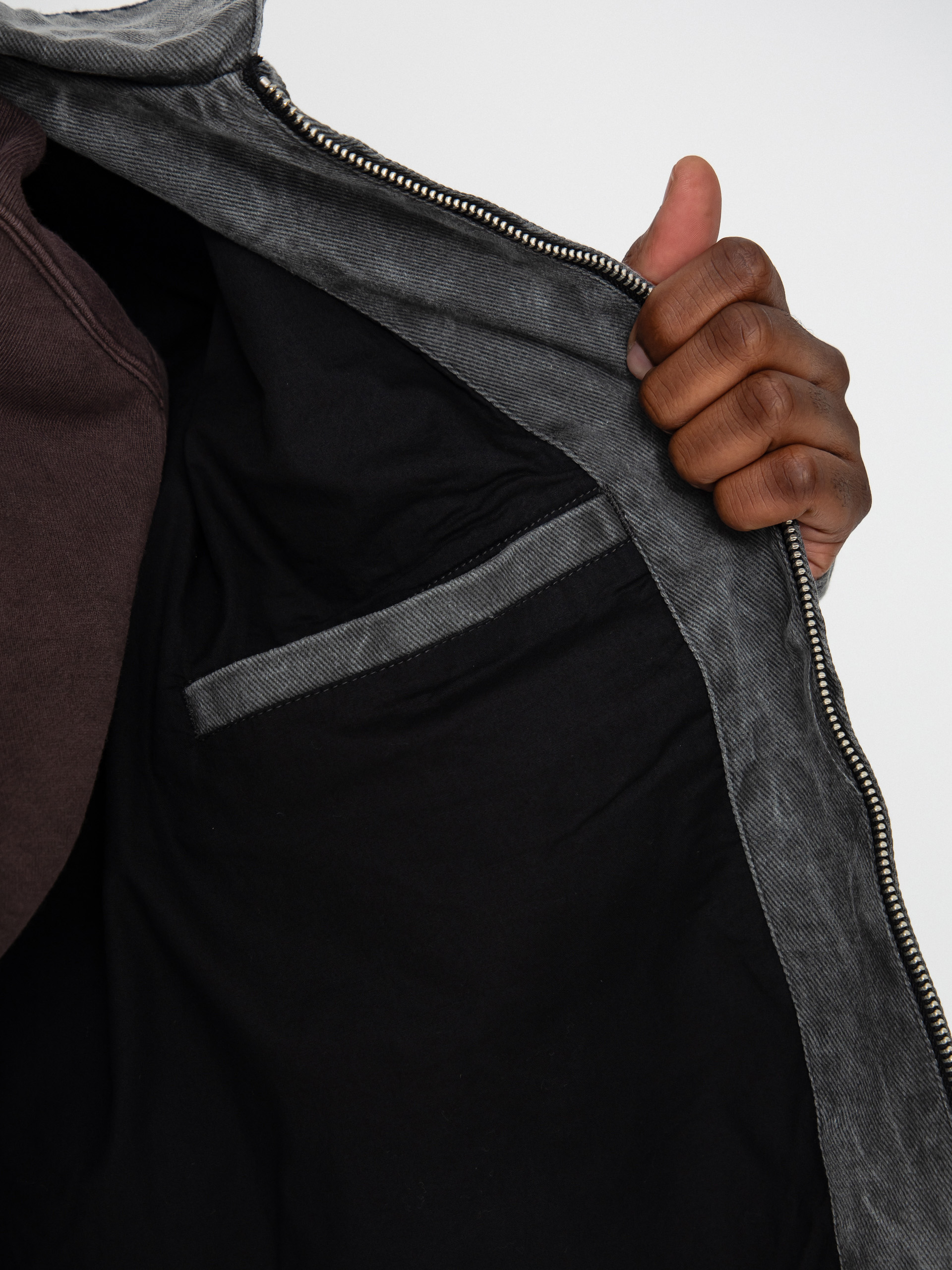 OBEY Obey Workman Zip Jacke (black wrinkle wash)