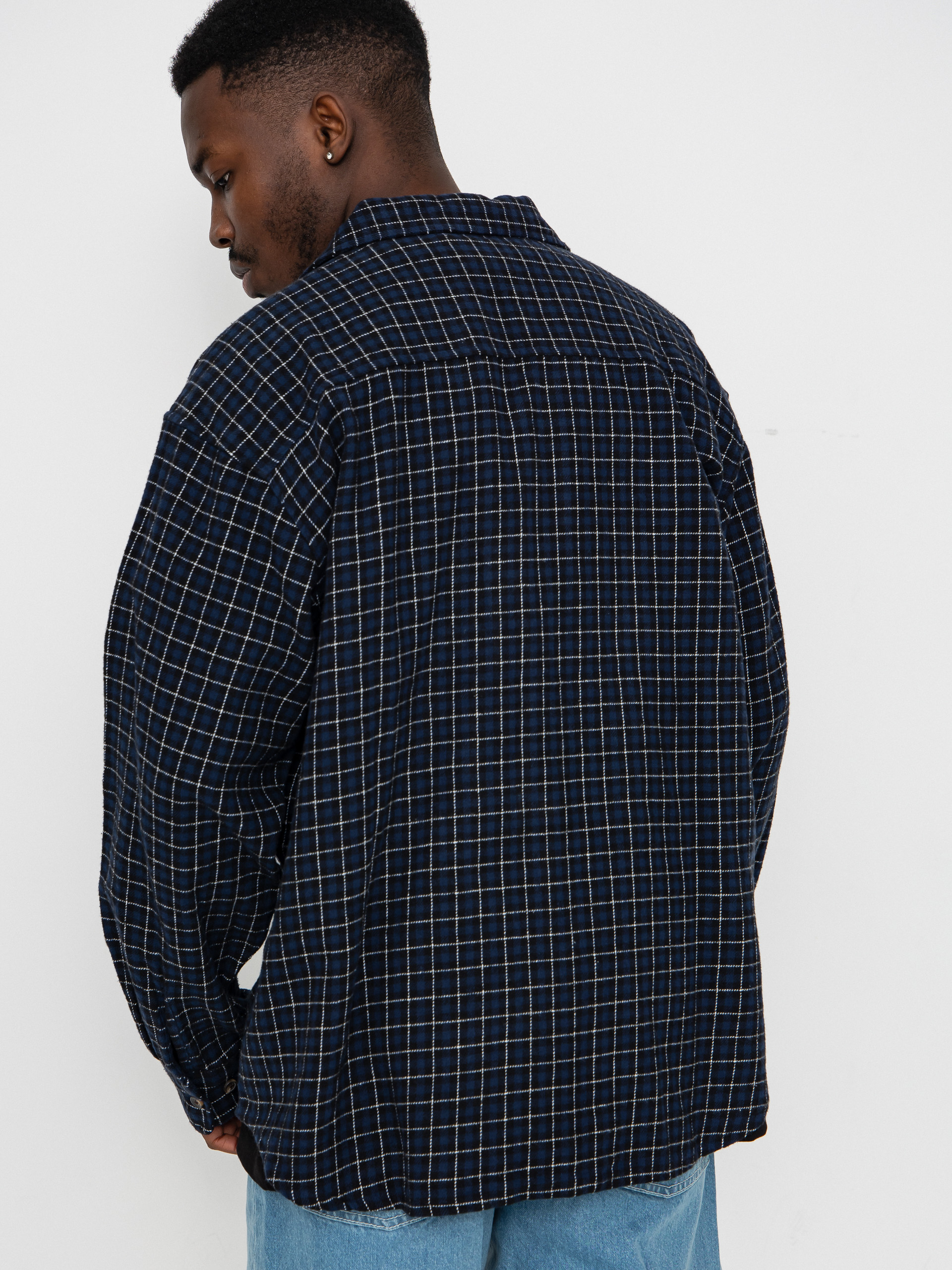 OBEY Adams Hemd (academy navy multi)