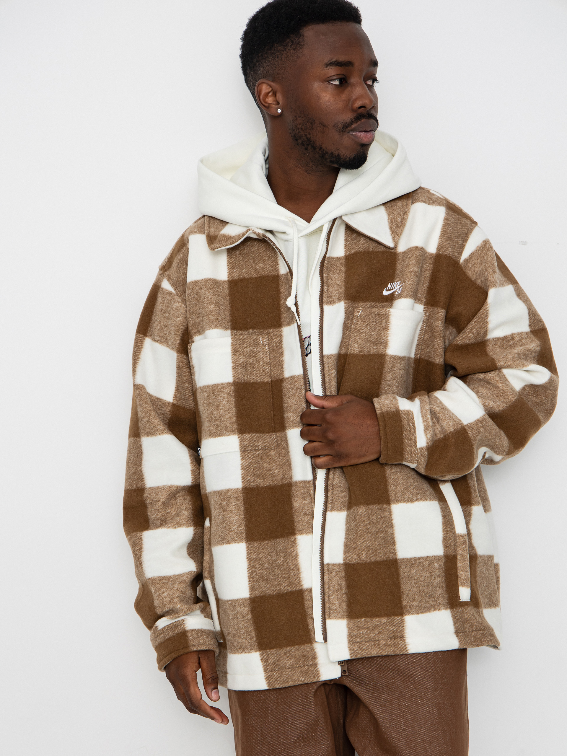 Nike SB Shirt Essntl Strtdymrn (sail/mosswood brown/white)