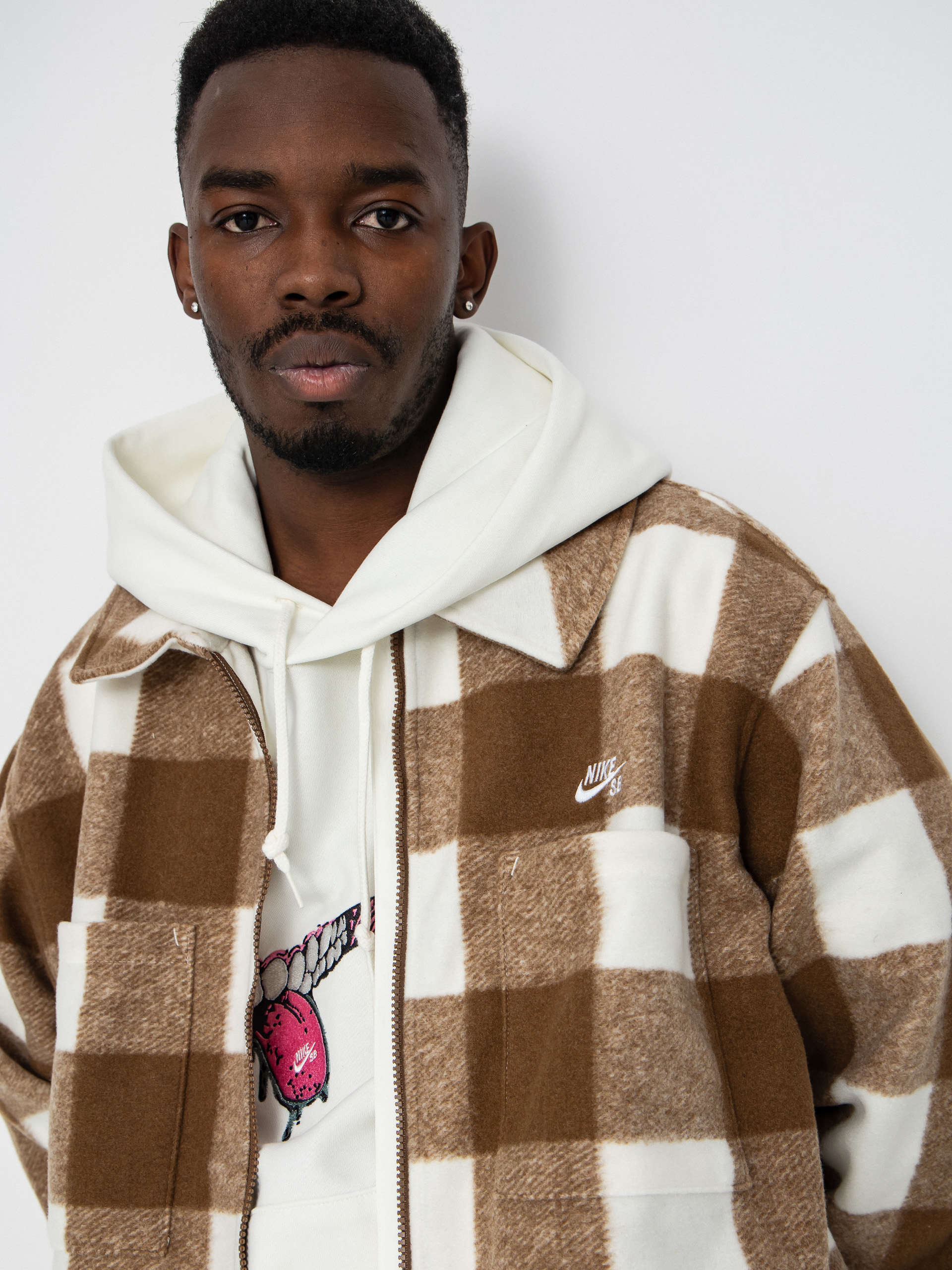 Nike SB Shirt Essntl Strtdymrn (sail/mosswood brown/white)