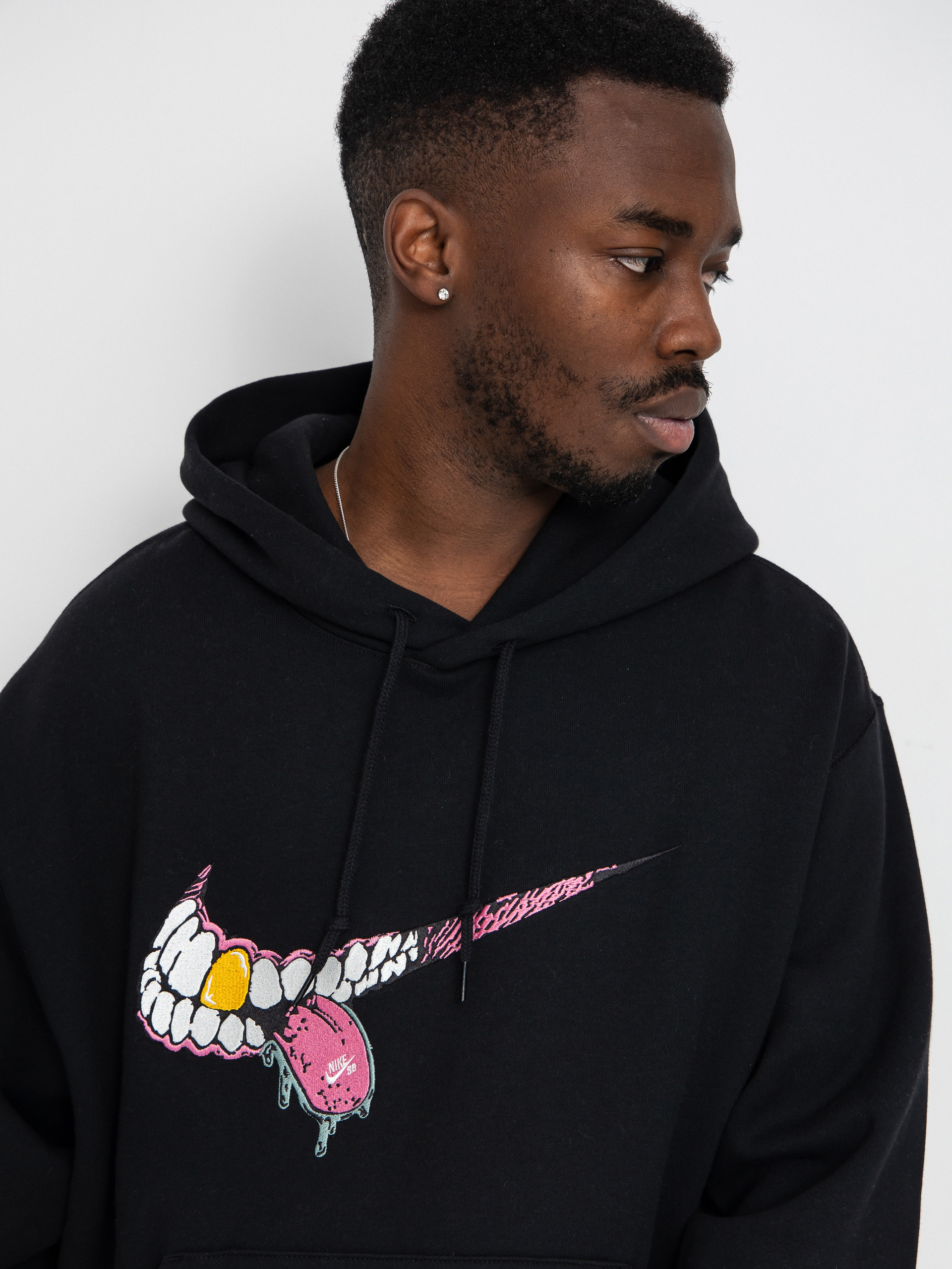 Nike SB Hoodie GFX 1 HD - black (black/white)