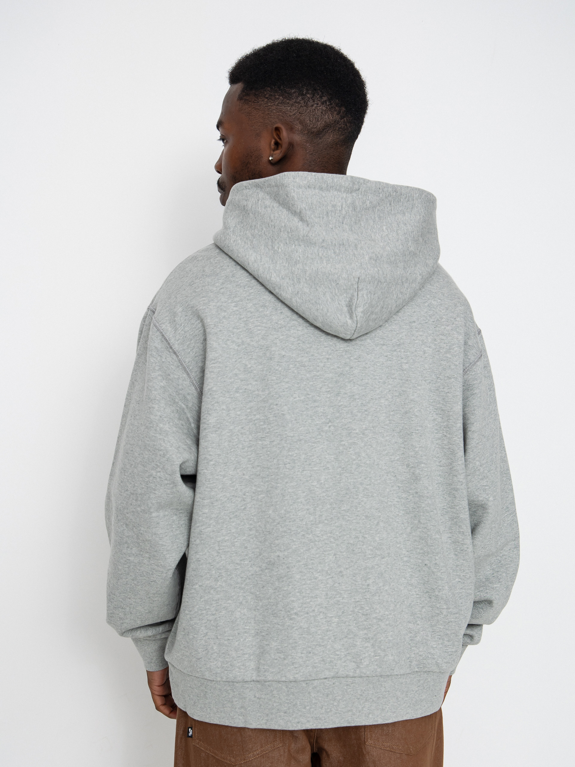 Nike SB Hoodie GFX 1 HD (dk grey heather/white)