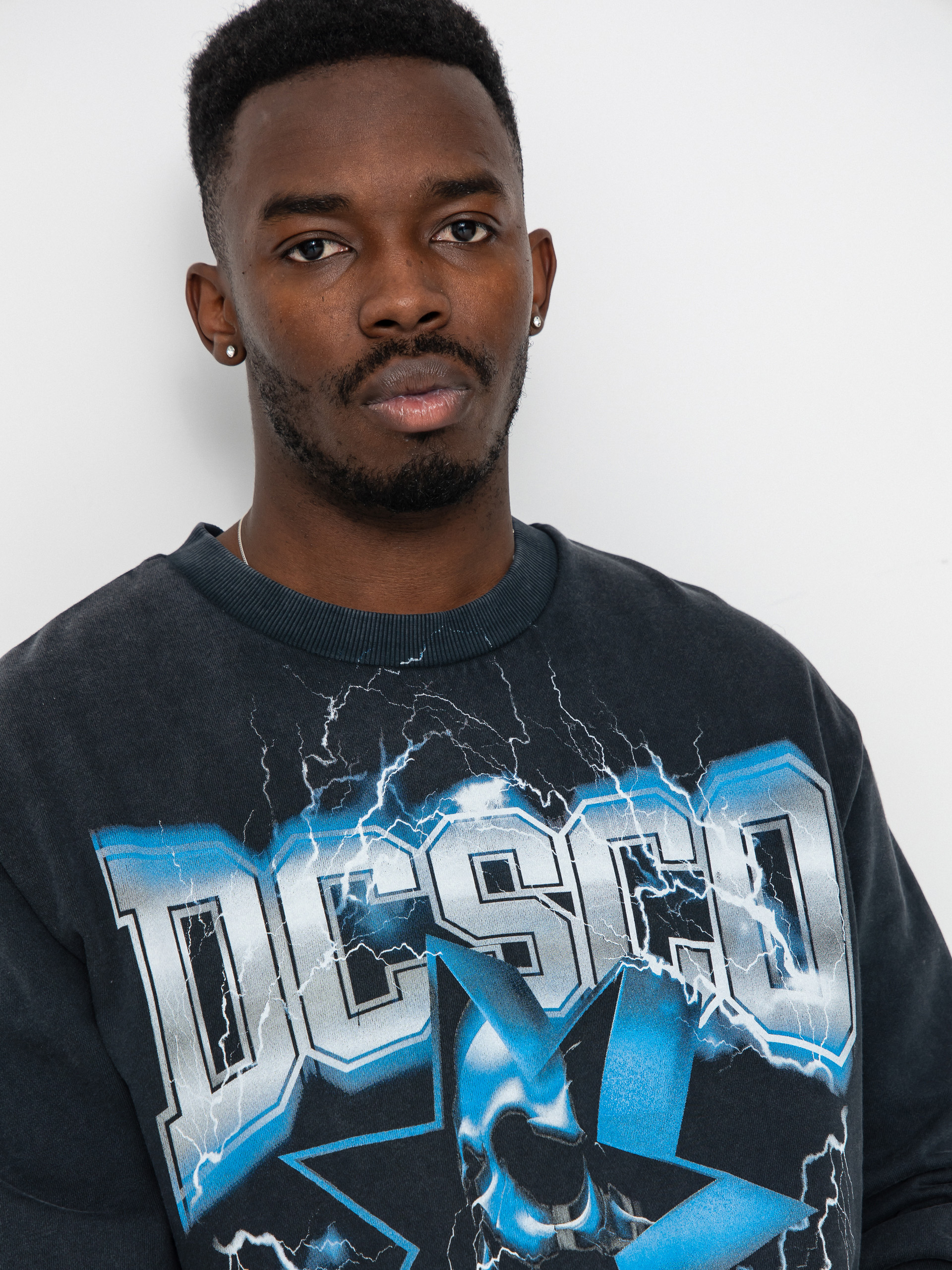 DC Skull Shock Crew Sweatshirt (black)