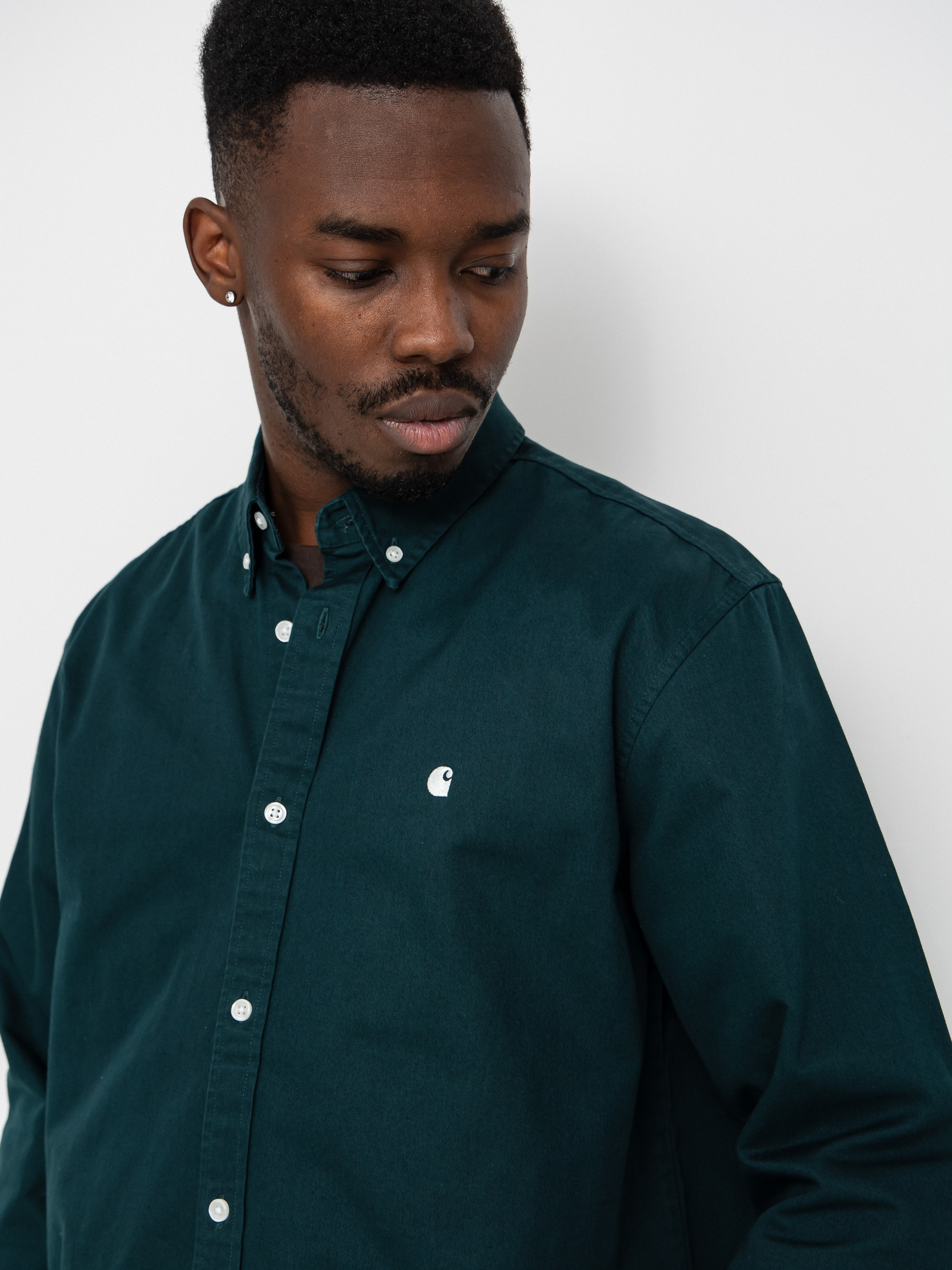 Carhartt WIP Madison Hemd (dark fir/wax)