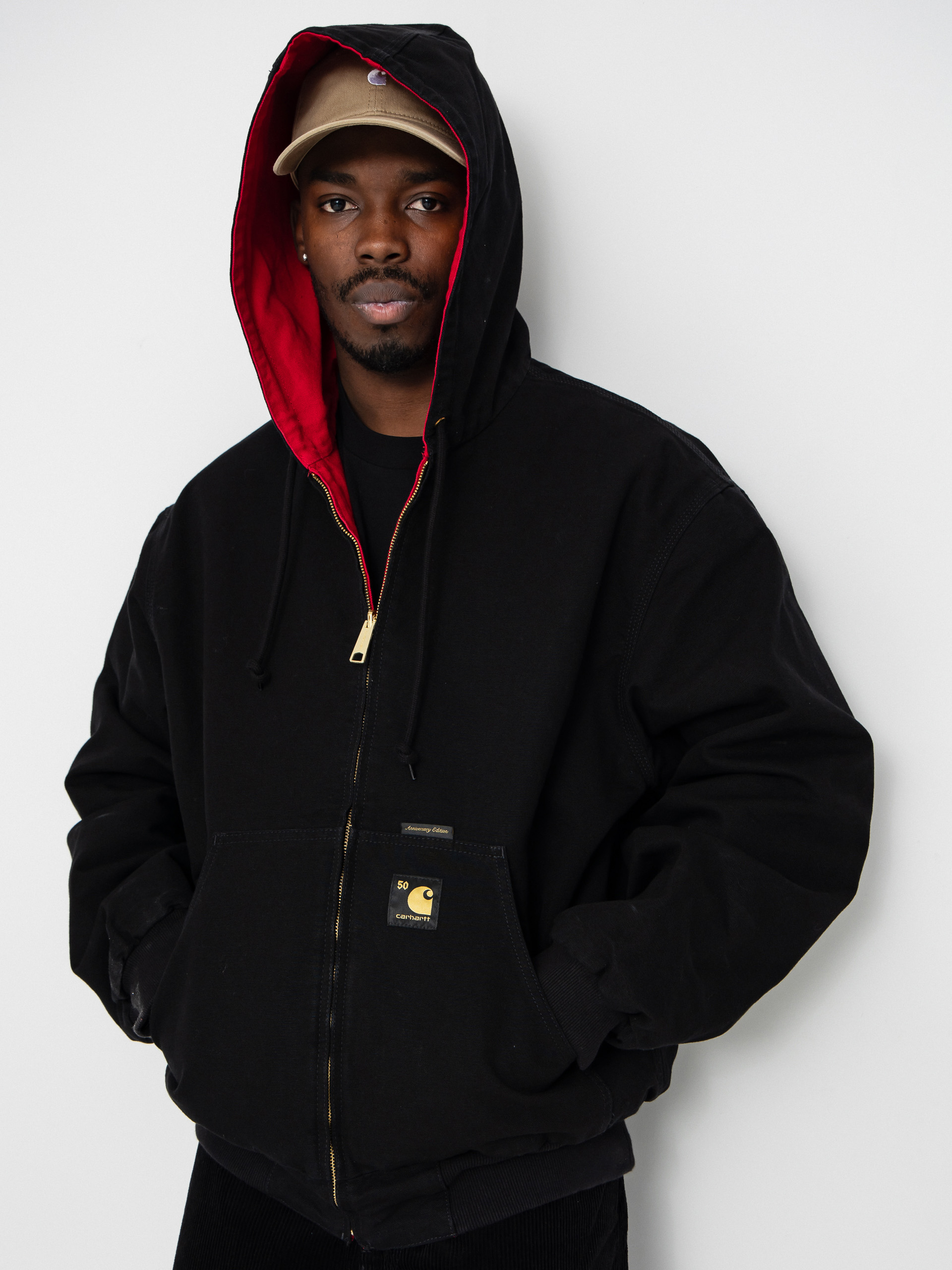 Carhartt WIP Jacket 50 Years Anniversary OG Active - red, black