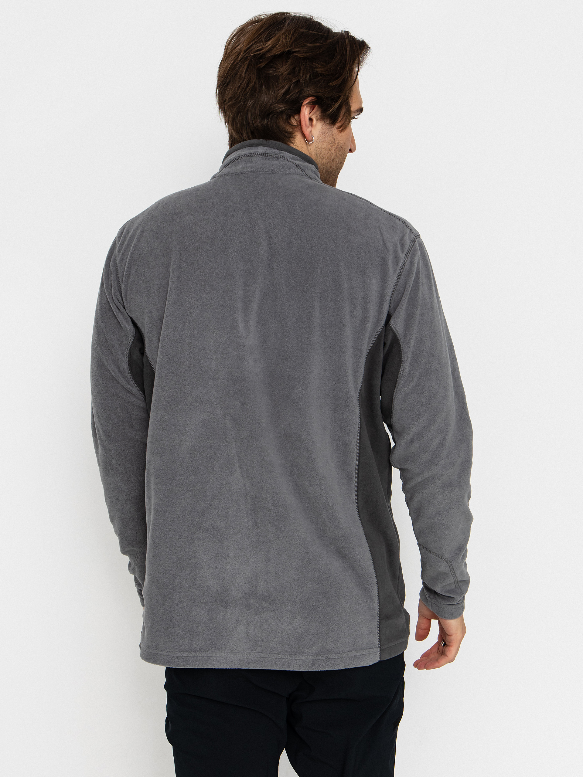 Mens Columbia Fleece  Klamath Range II Half Zip (city grey/shark)