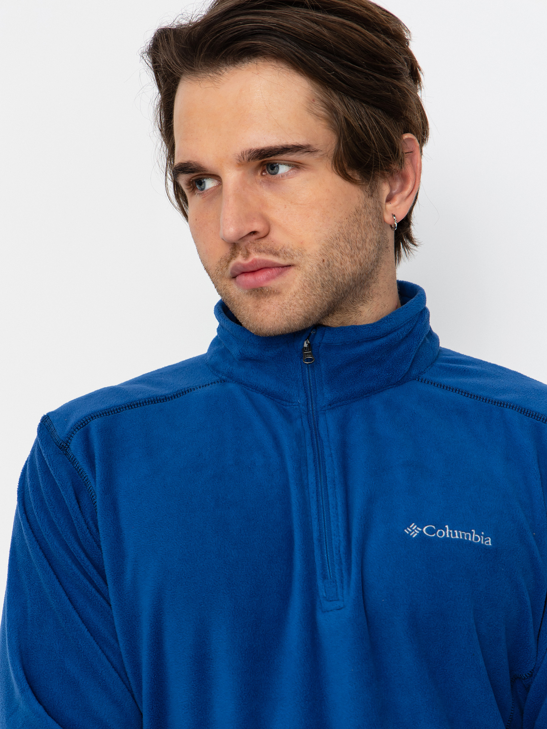 Mens Columbia Fleece  Klamath Range II Half Zip (mountain blue)