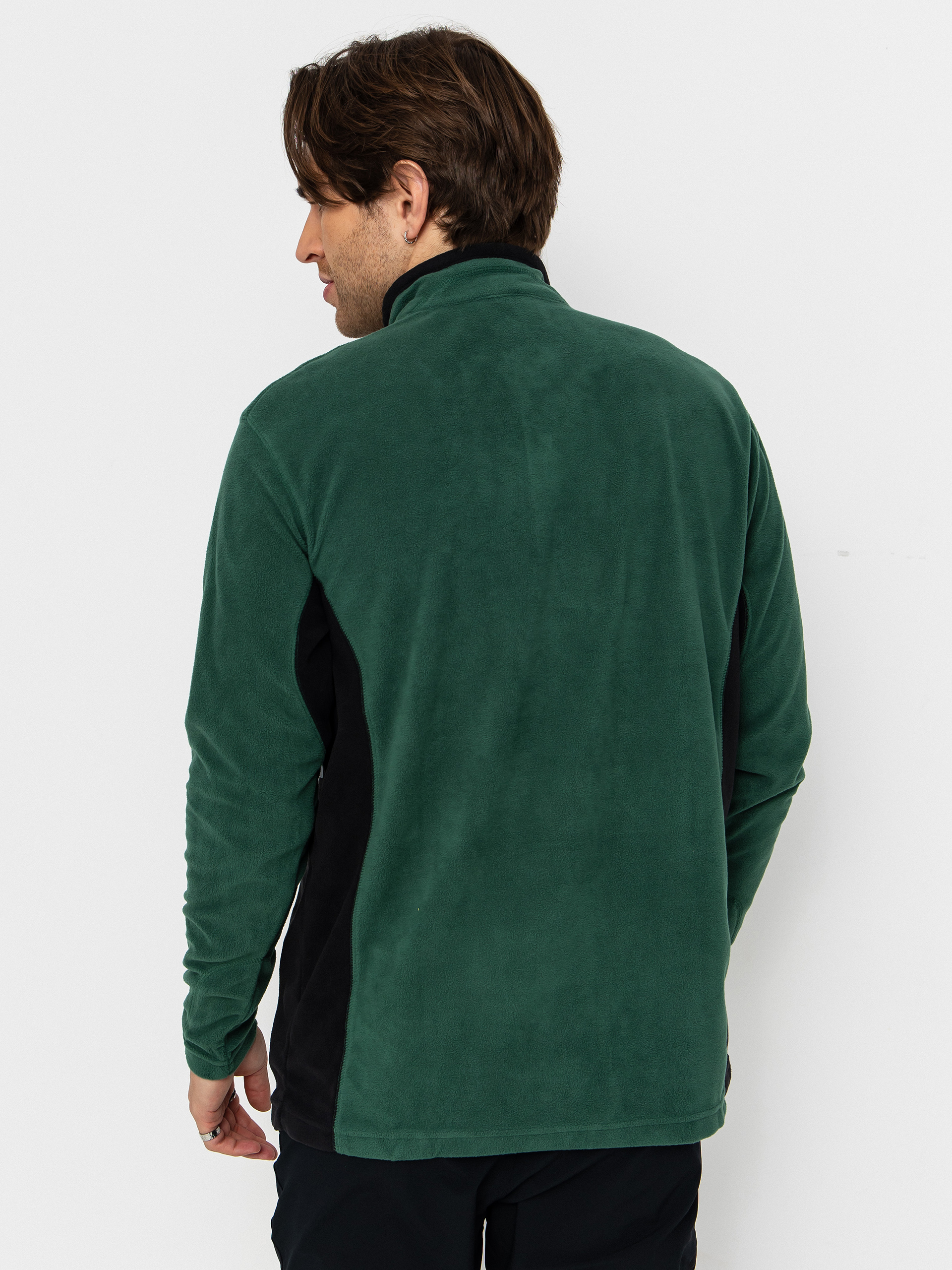 Herren Columbia Fleece Jacke Klamath Range II Half Zip (rain forest/black)