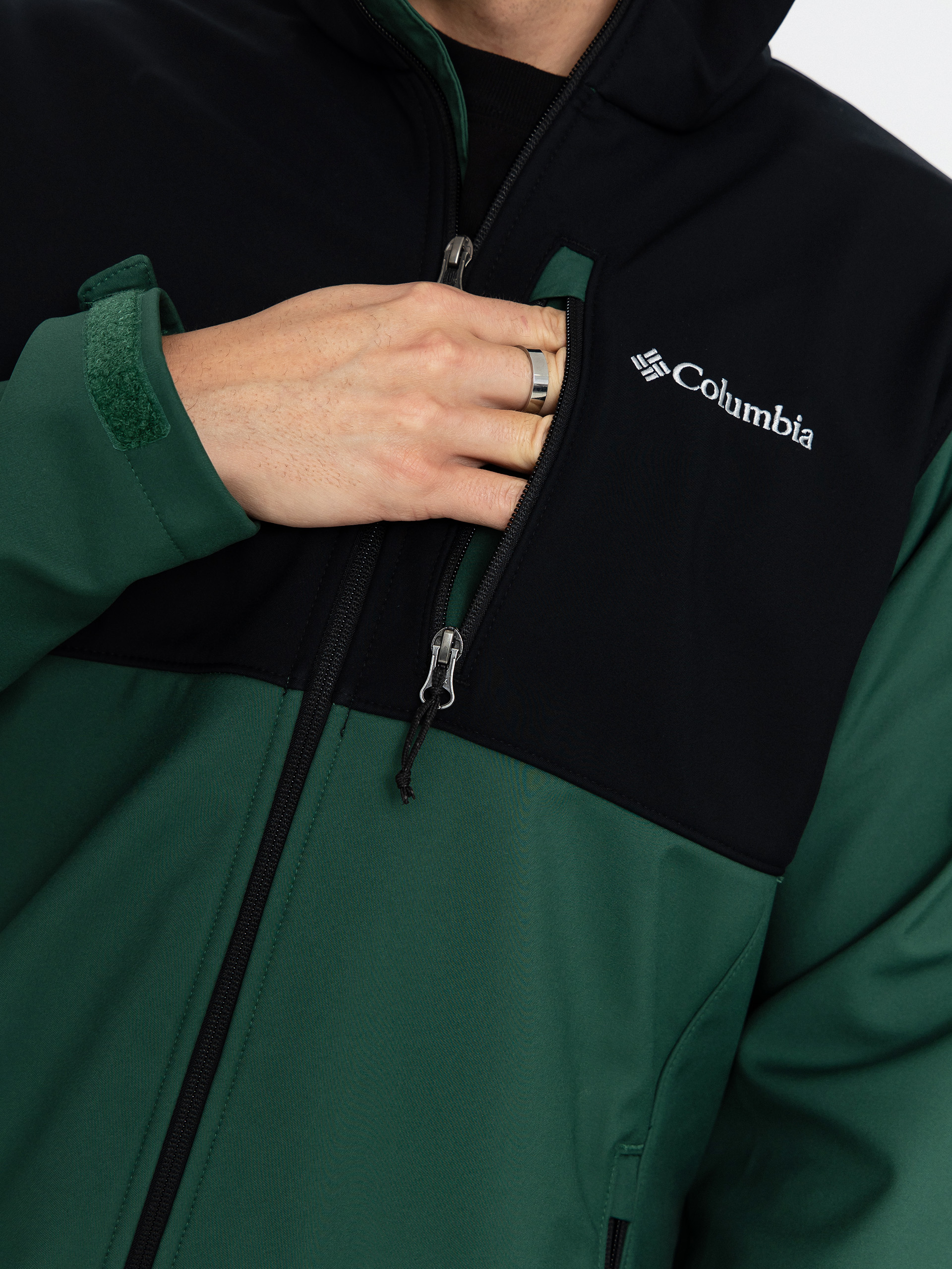 Columbia Jacke Ascender Softshell (rain forest/black)