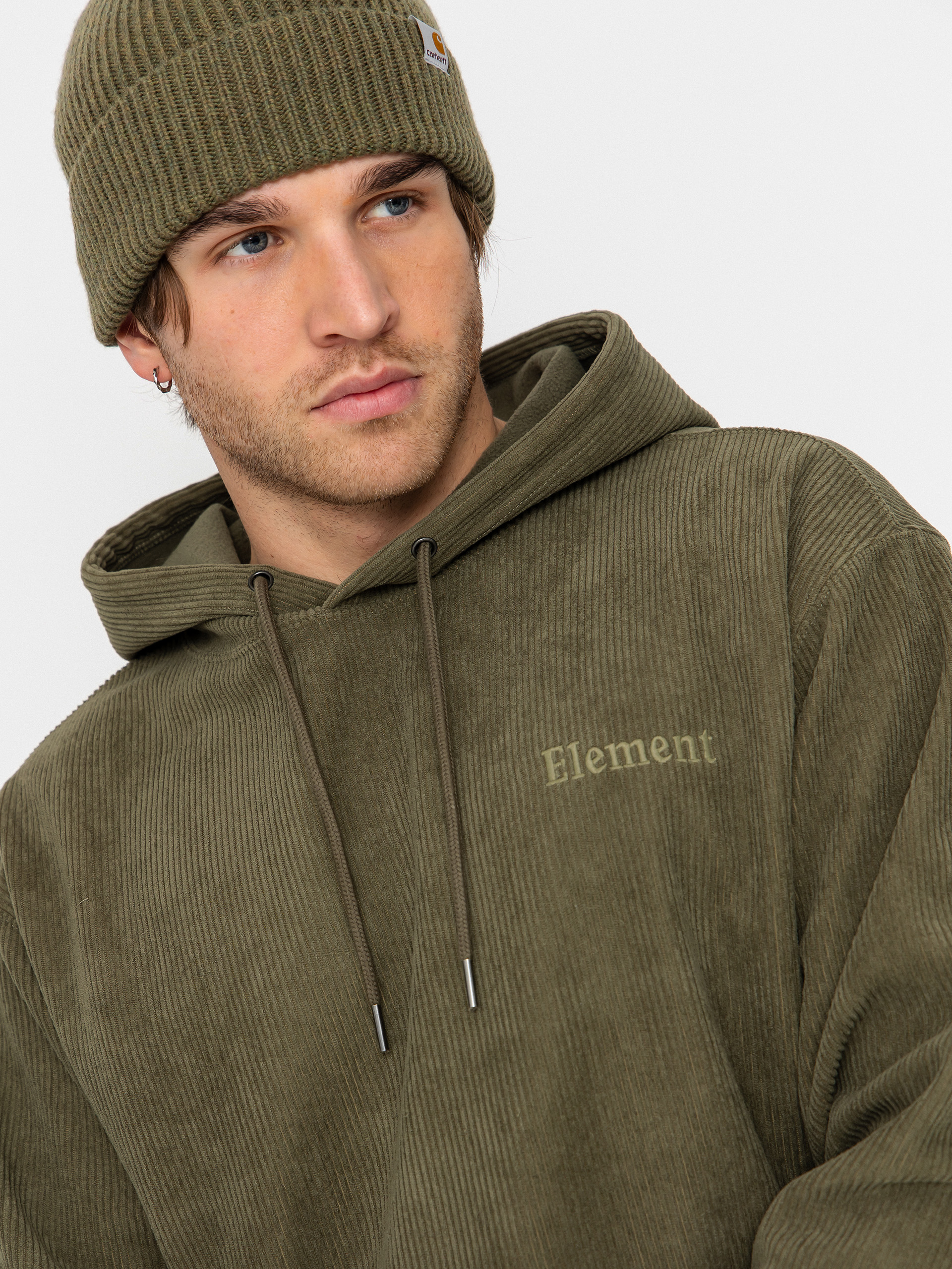 Element Serif Corduroy HD Hoodie (kalamata)