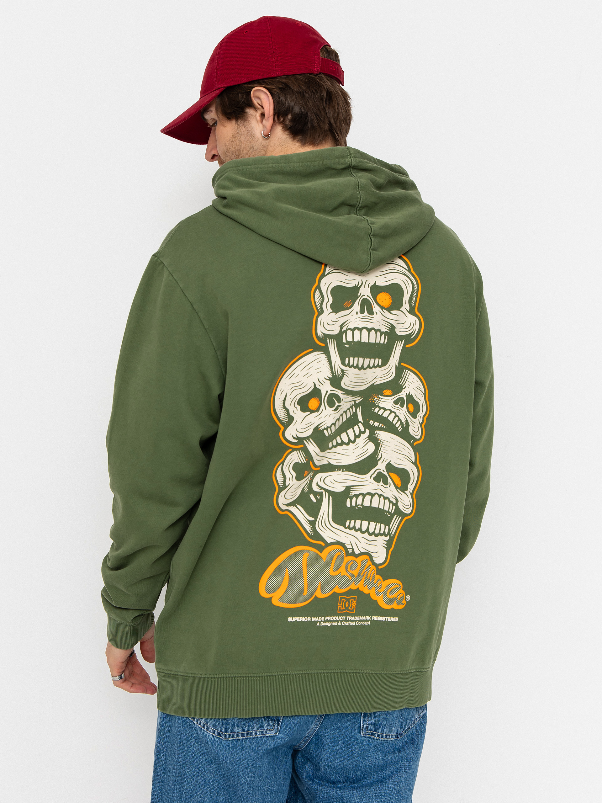 DC Laugh Stack HD Hoodie (bronze green)