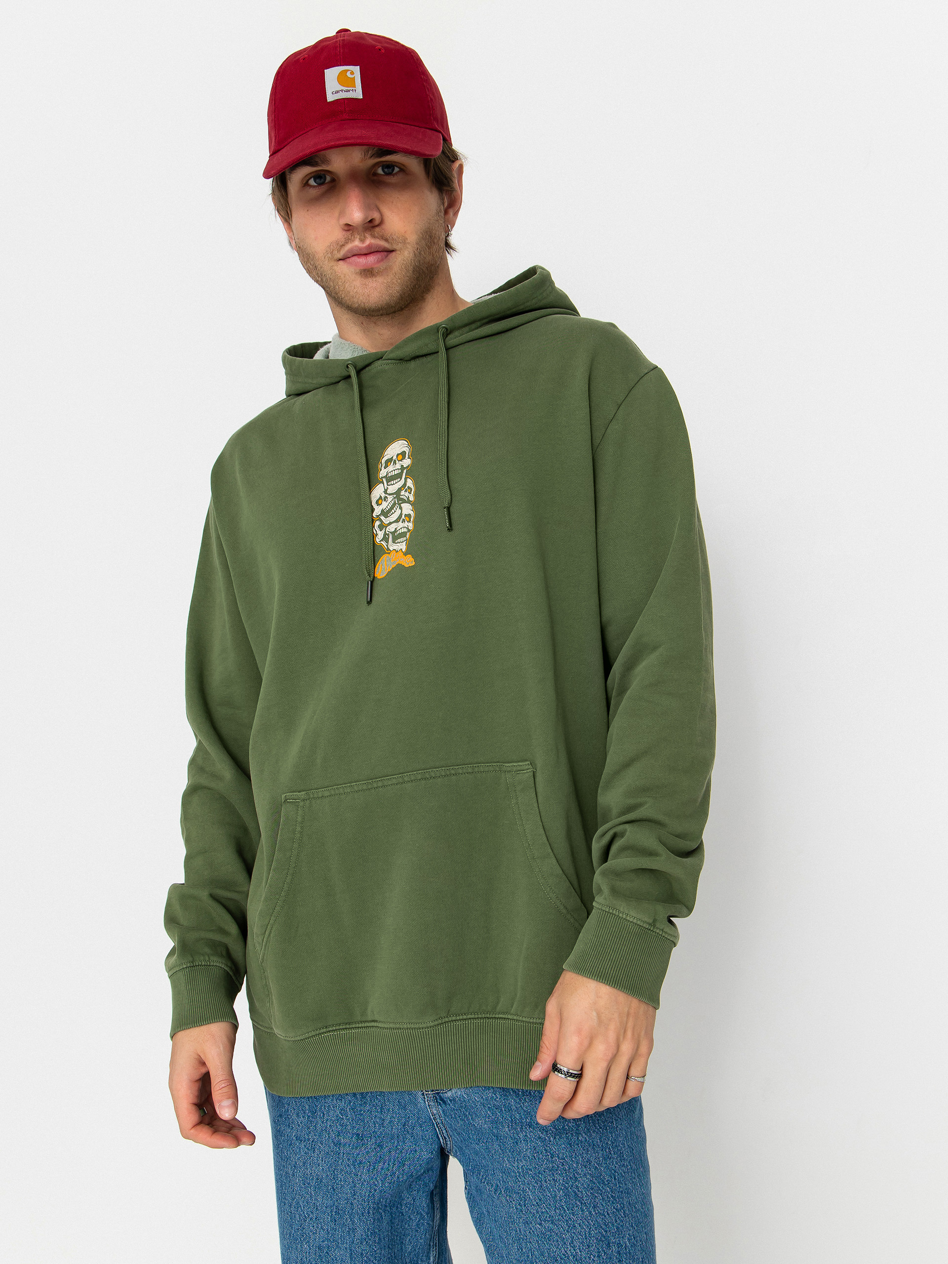 DC Laugh Stack HD Hoodie (bronze green)