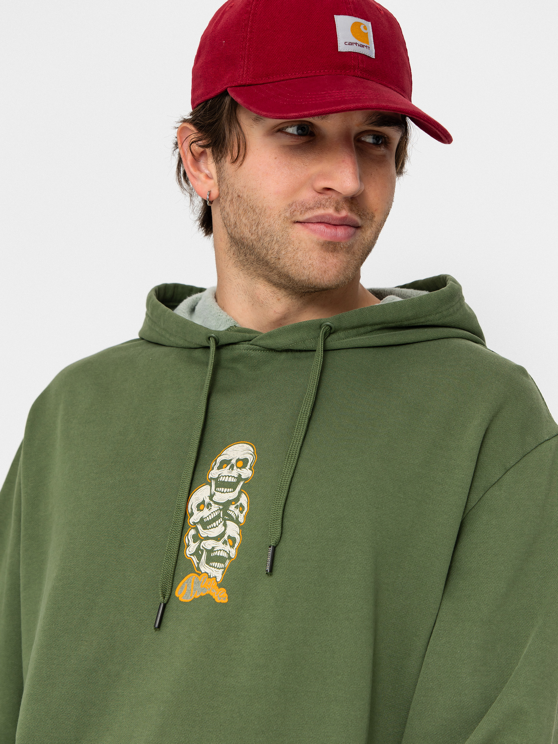 DC Laugh Stack HD Hoodie (bronze green)