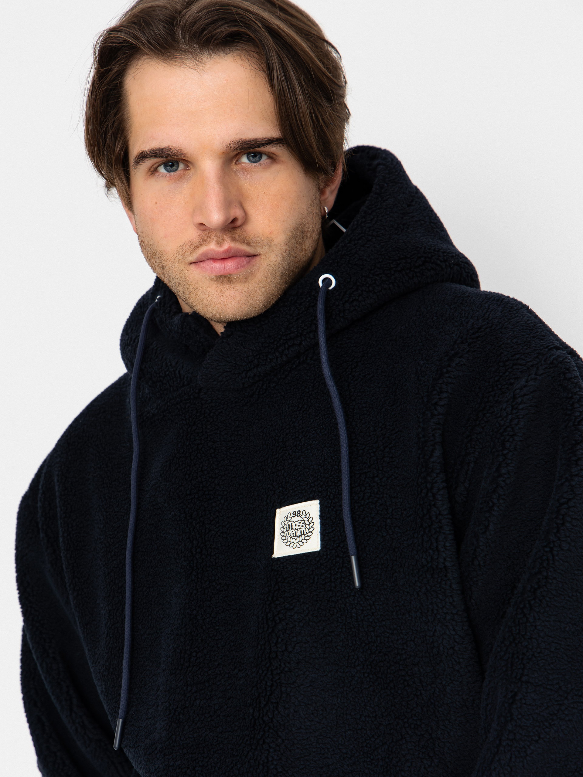 MassDnm Patch Teddy Hoody Jacket (navy)