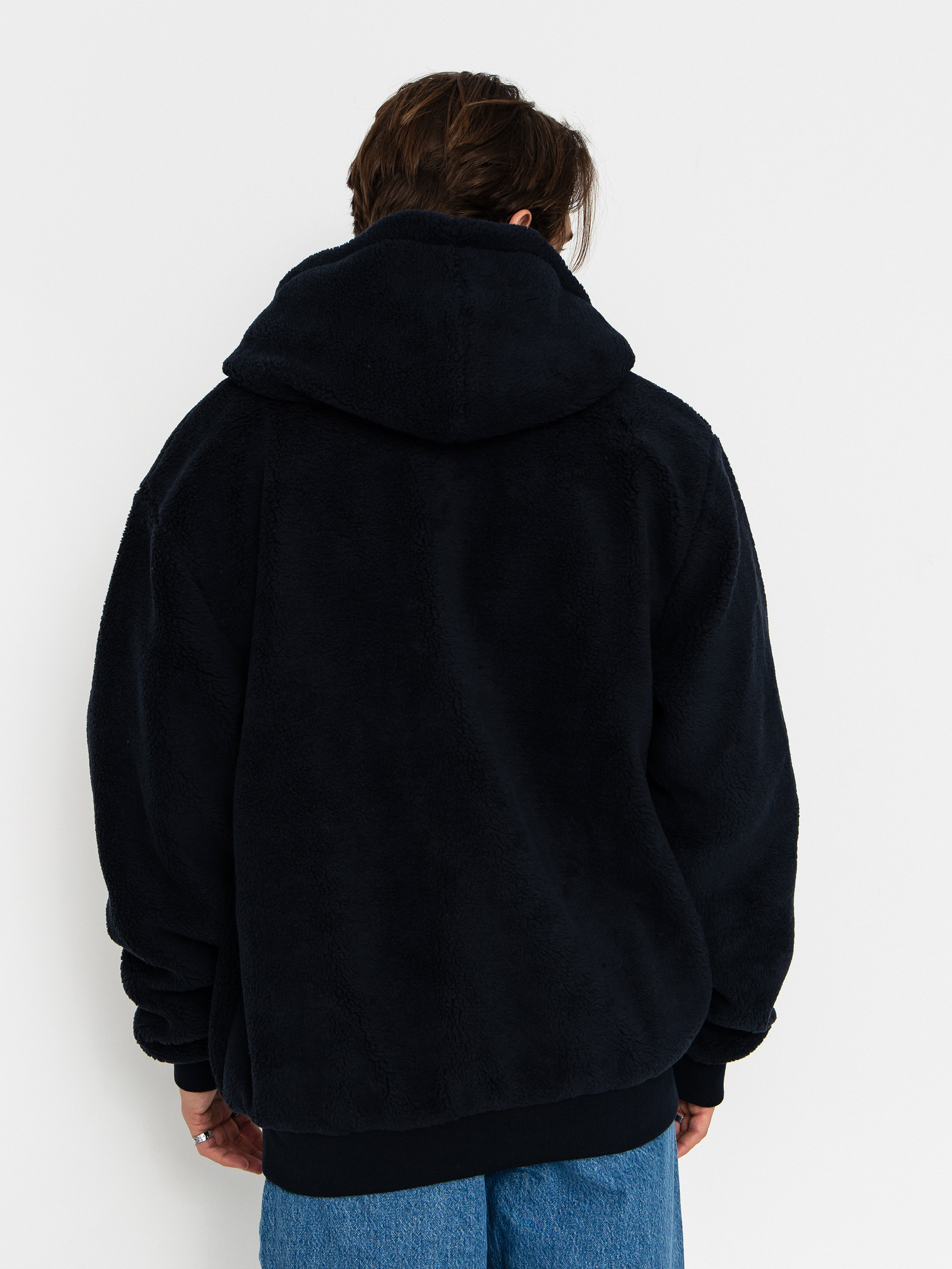 MassDnm Patch Teddy Zip Hoody Jacke (navy)