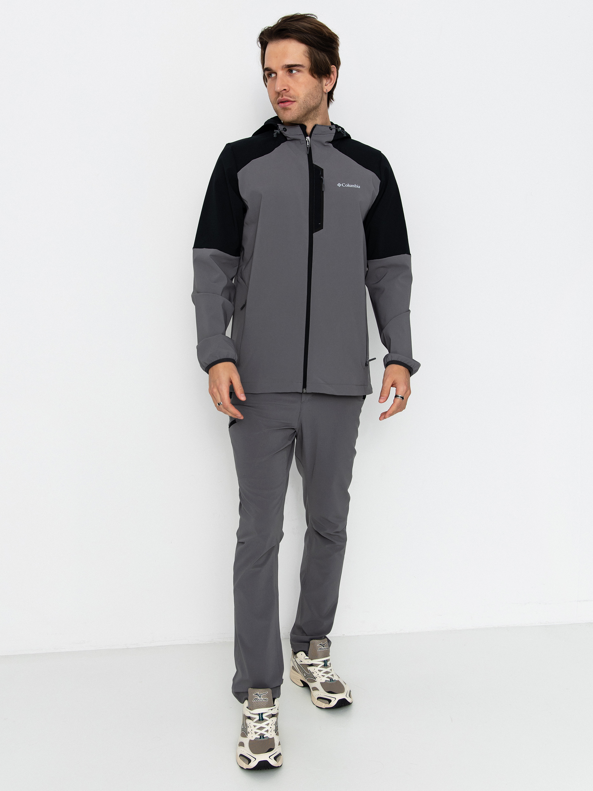 Columbia Jacket Tech Softshell HD - black, grey (city grey/black)