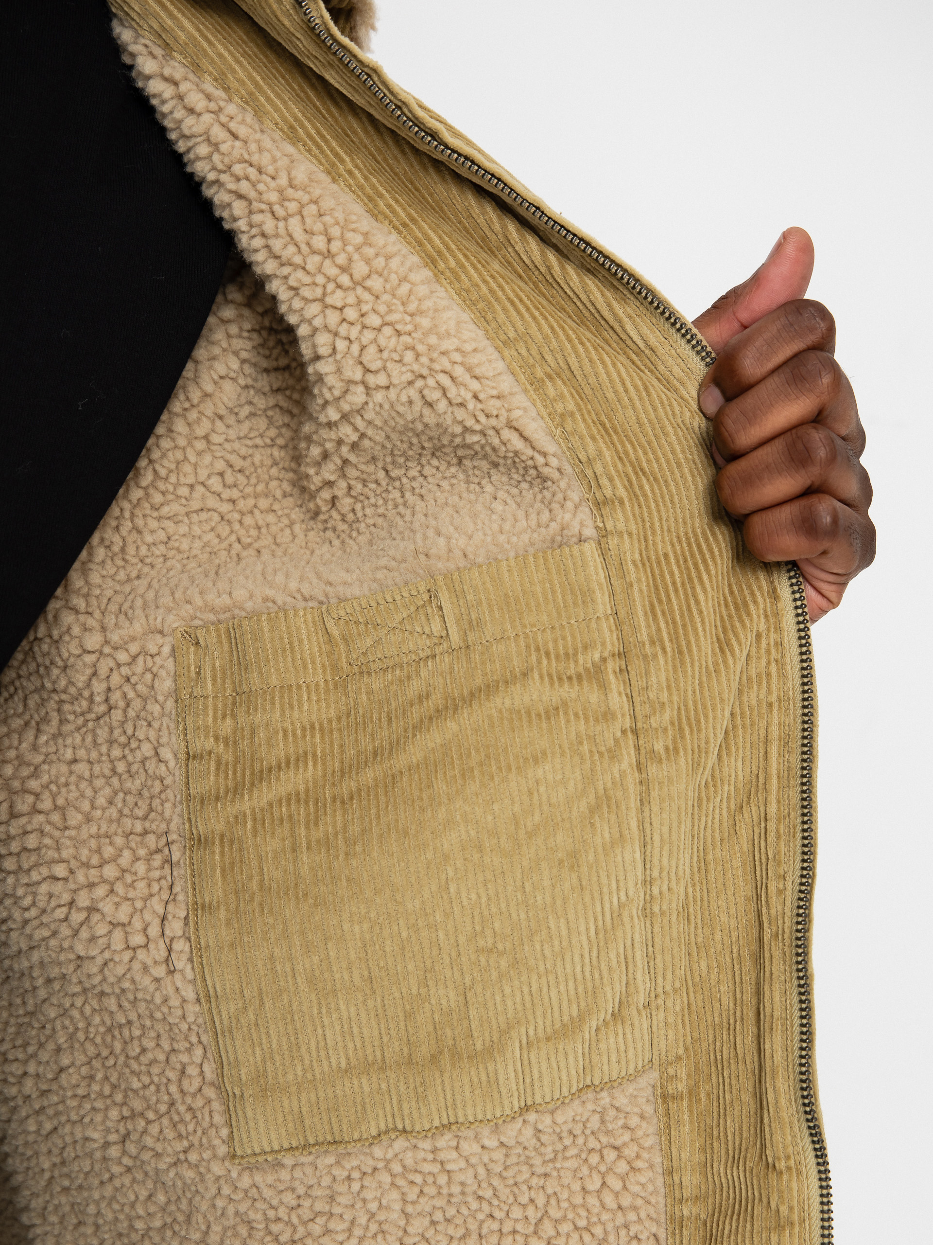 Quiksilver Jacke Dna Sherpa Harrington (sponge/grape leaf)