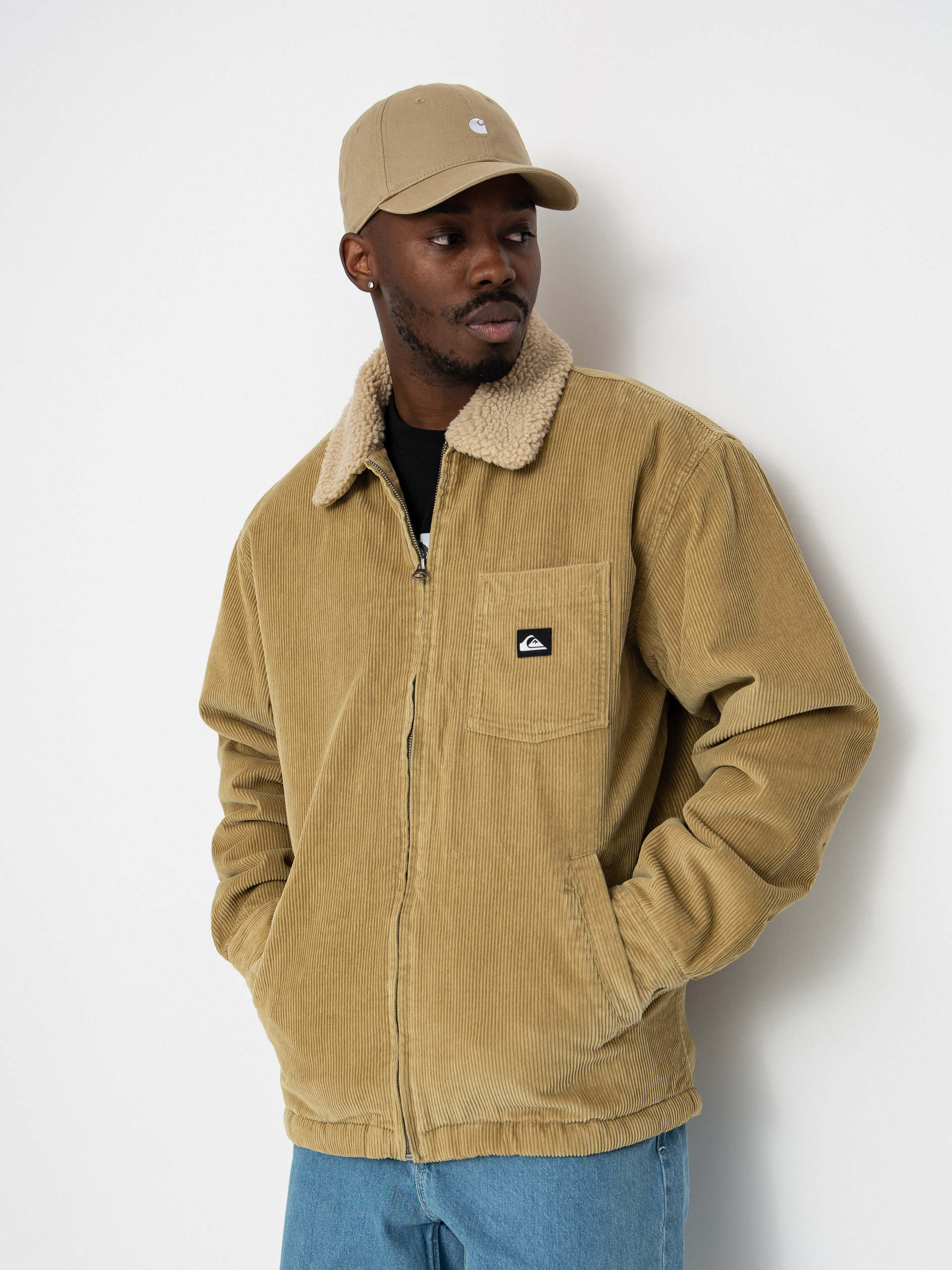 OBEY Romie Sherpa Jacket - multicolor (vintage blue multi)