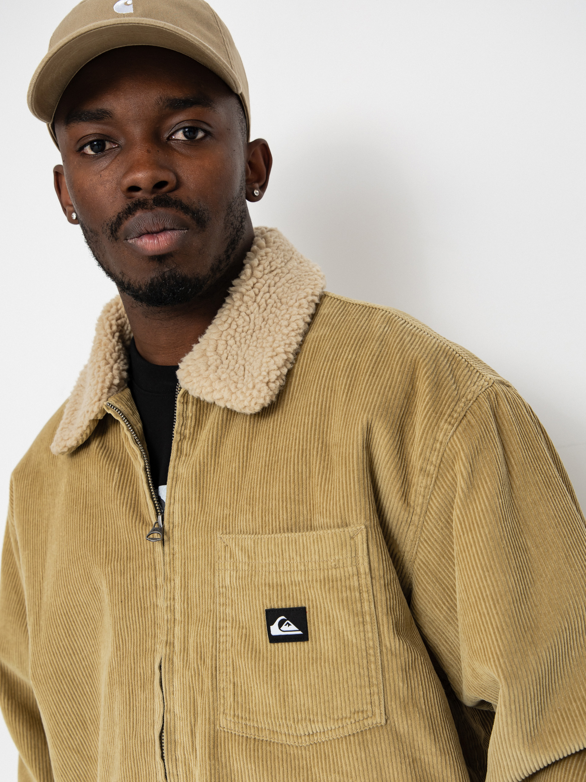 Quiksilver Jacket Dna Sherpa Harrington (sponge/grape leaf)