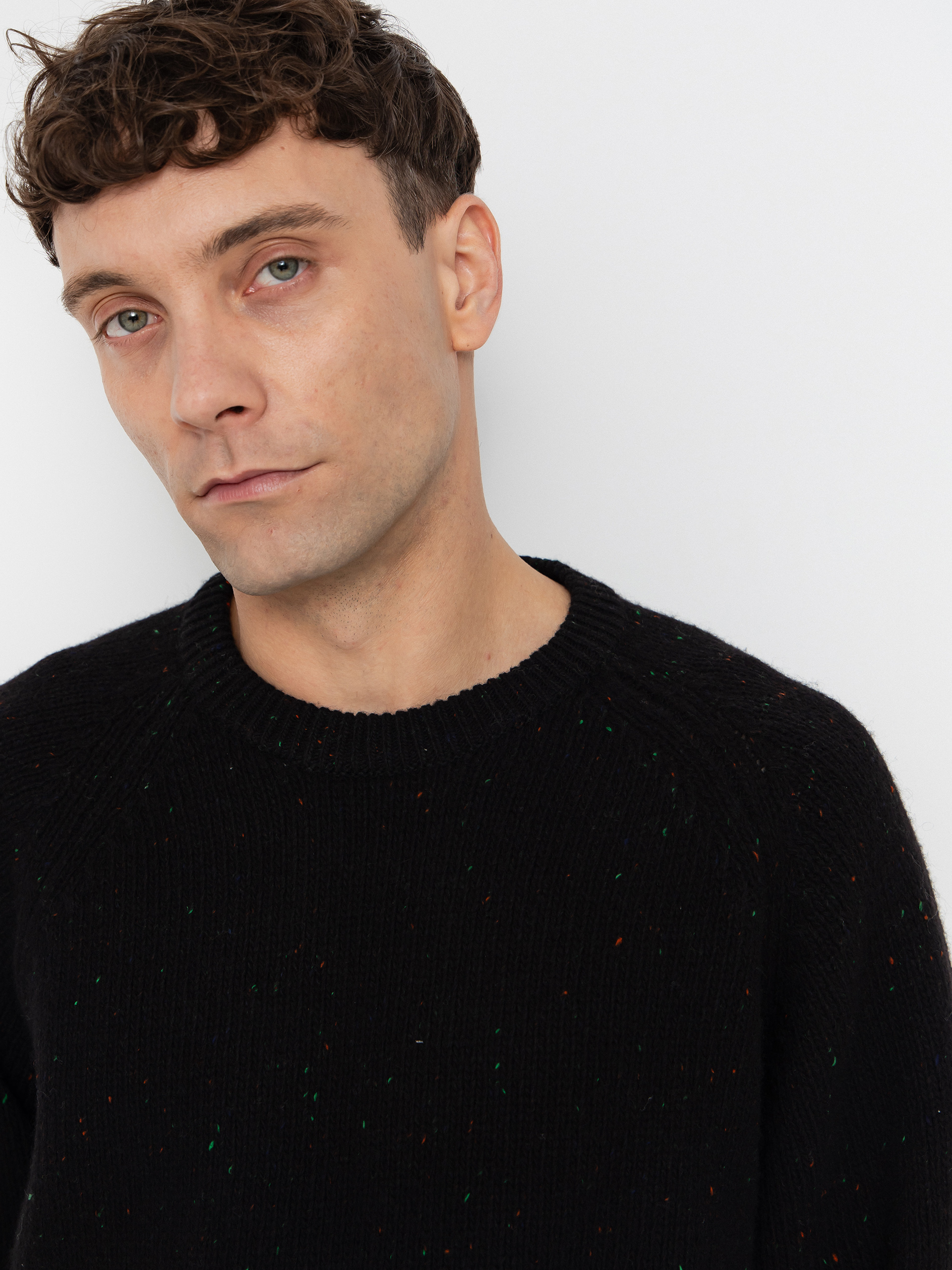 Carhartt WIP Sweater Anglistic (speckled black)