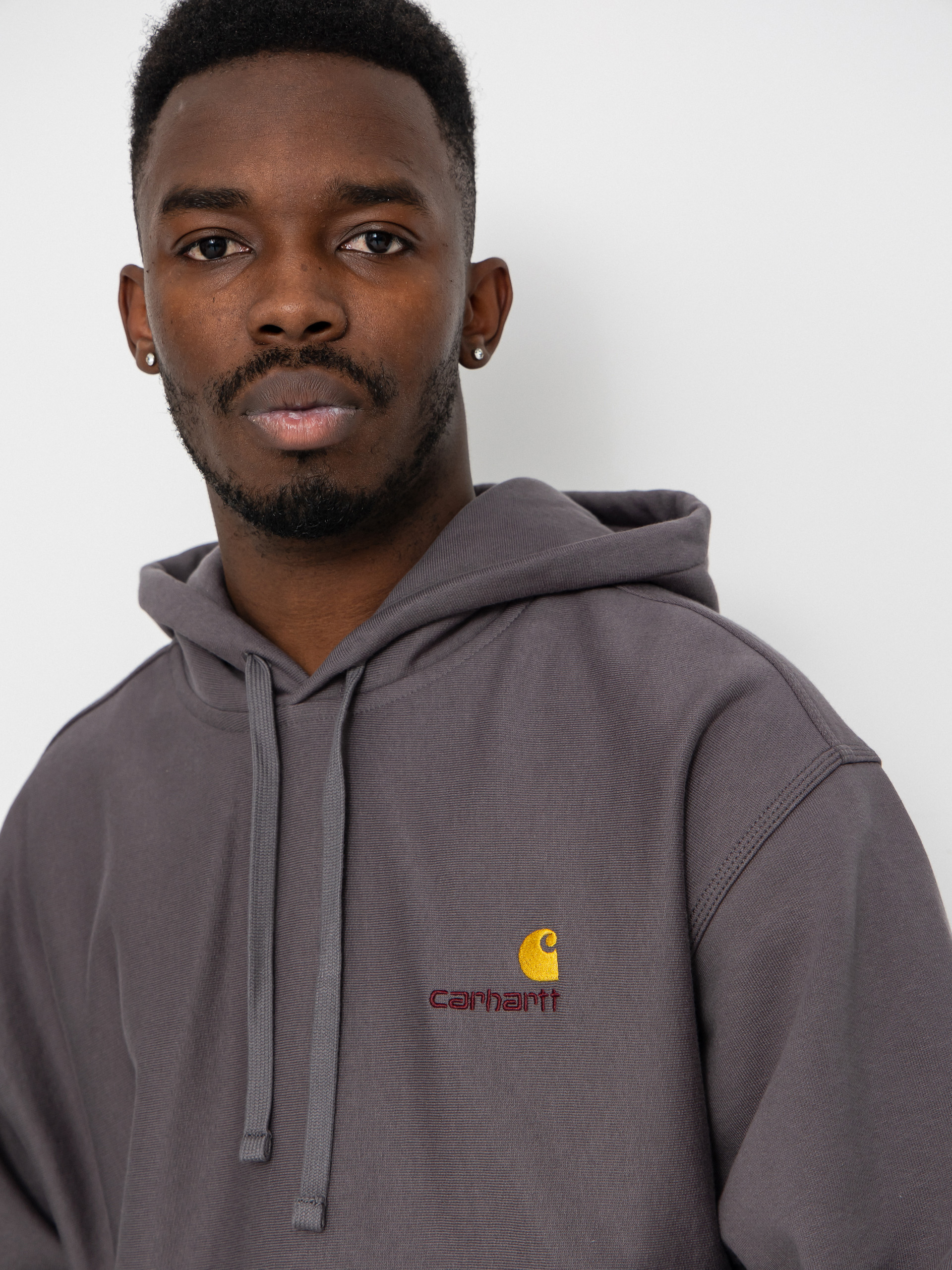 Carhartt WIP Hoodie American Script HD (porphyry)