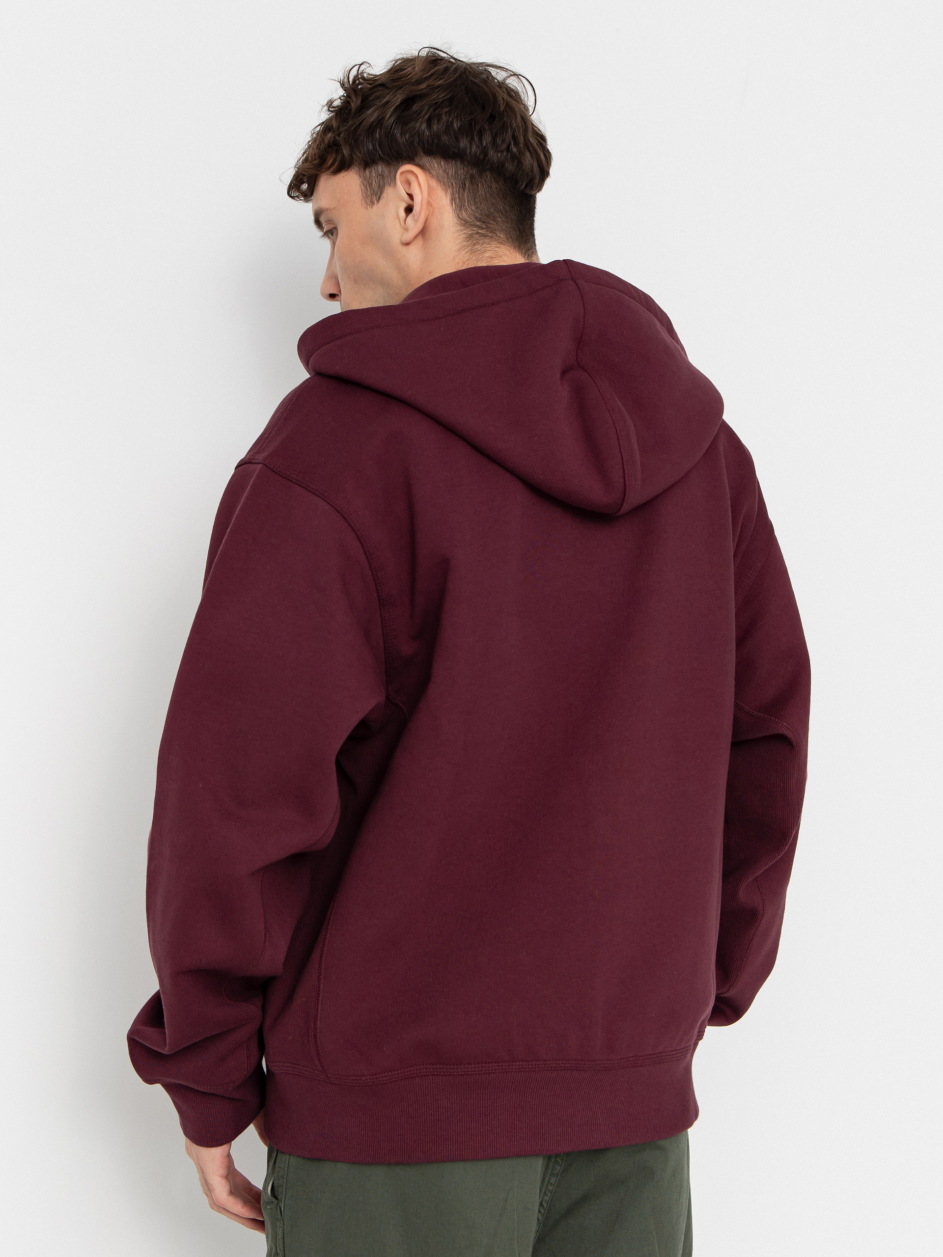 Carhartt WIP Hoodie American Script ZHD - burgundy (rondo)