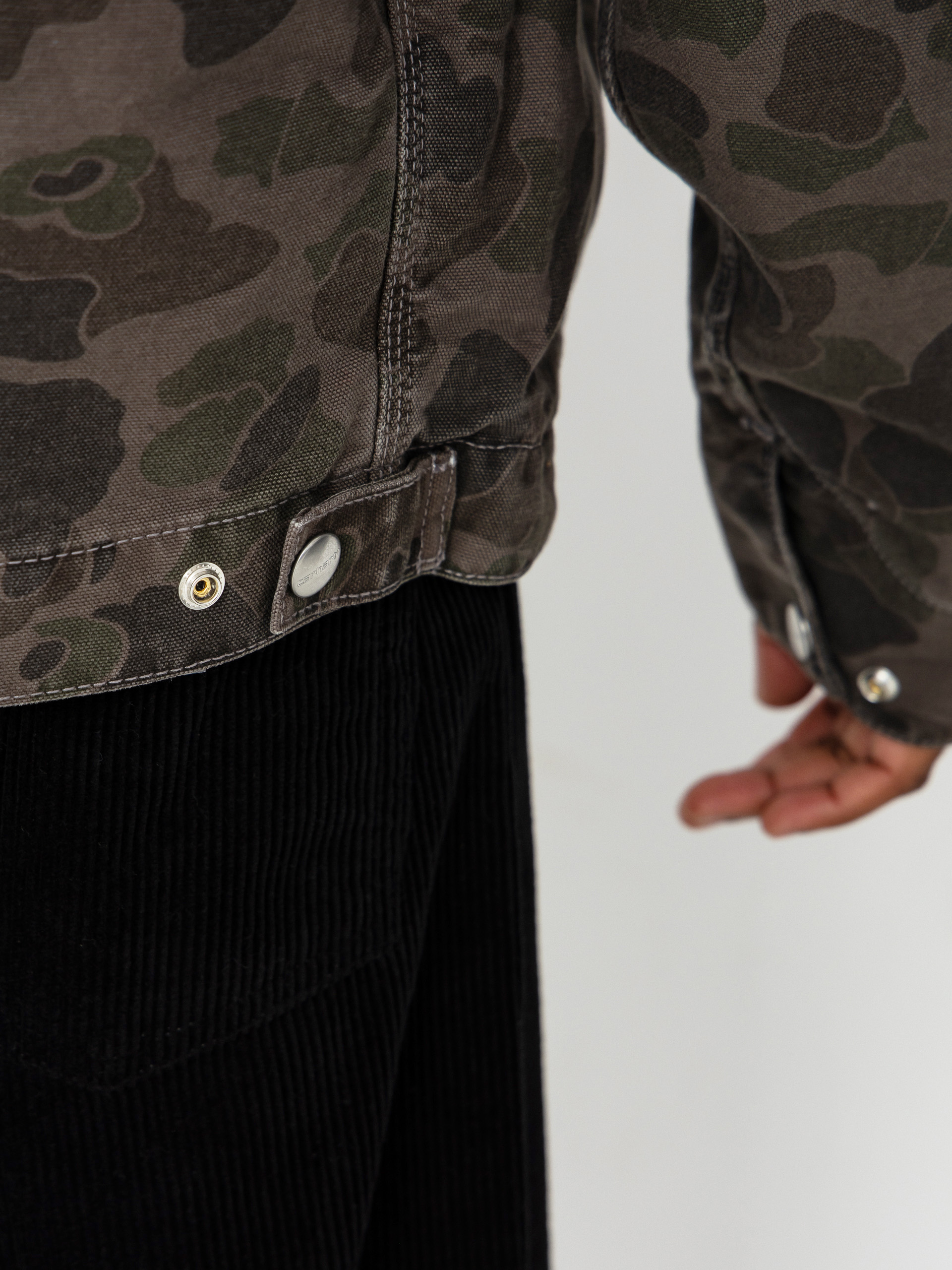 Carhartt WIP Jacket Duck Detroit (camo duck/green/porphyry/garment dyed)