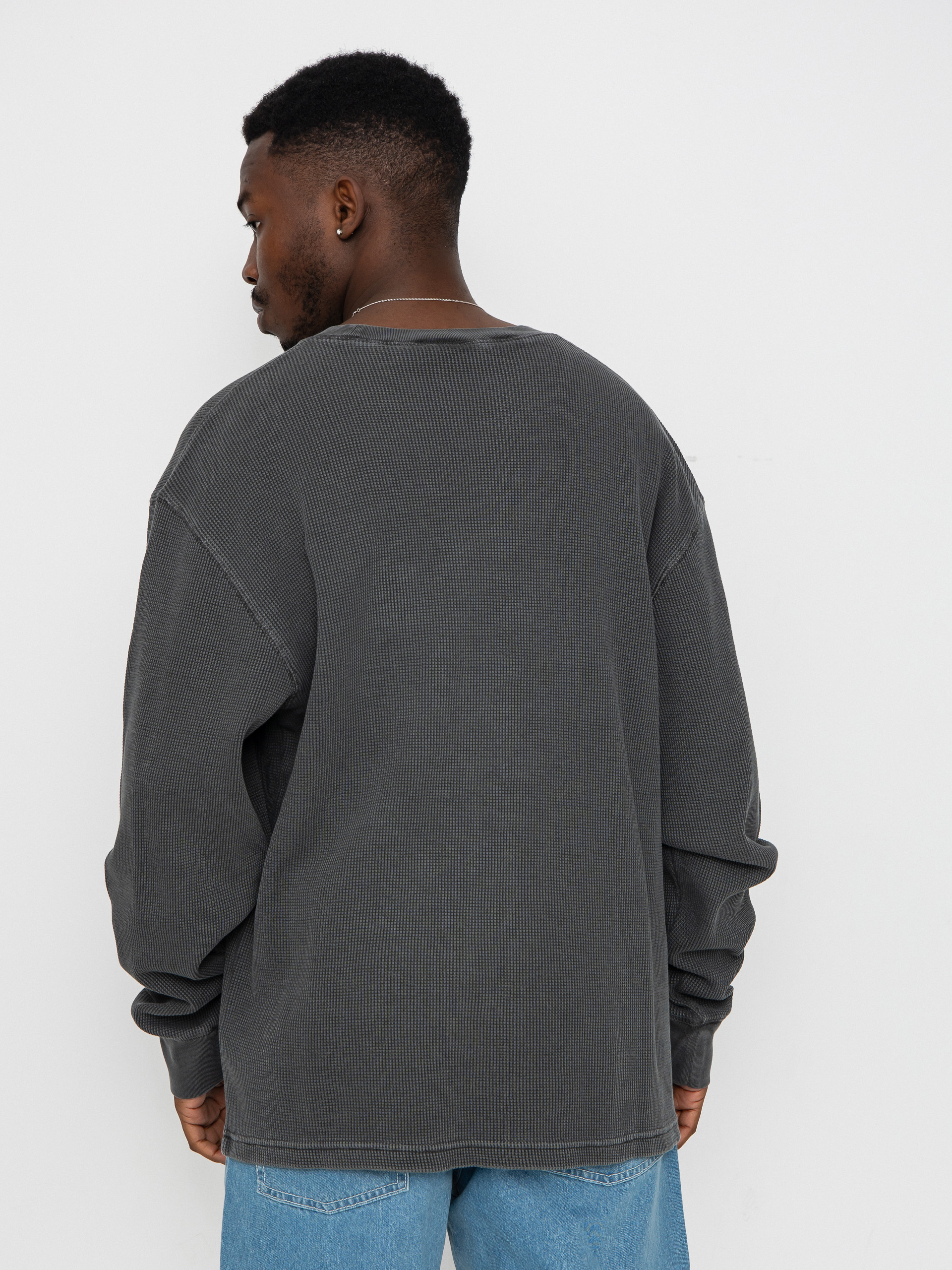 Carhartt WIP Longsleeve Vista Waffle (black/garment dyed)