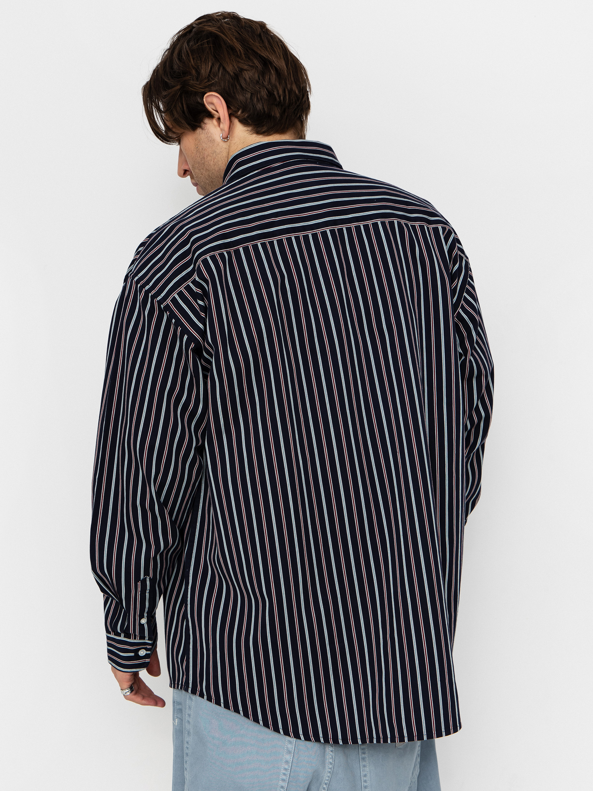 Carhartt WIP Shirt Palance - navy blue (palance stripe/dark navy)