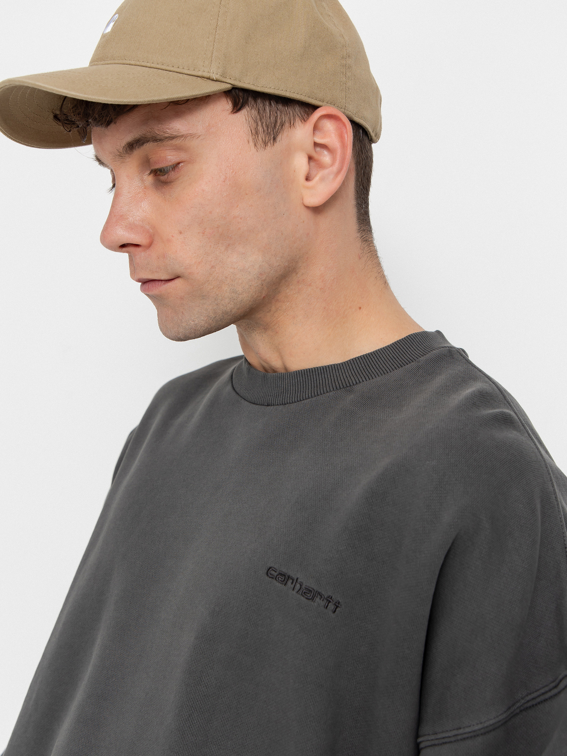 Carhartt WIP Benton Sweatshirt (graphite/garment dyed)