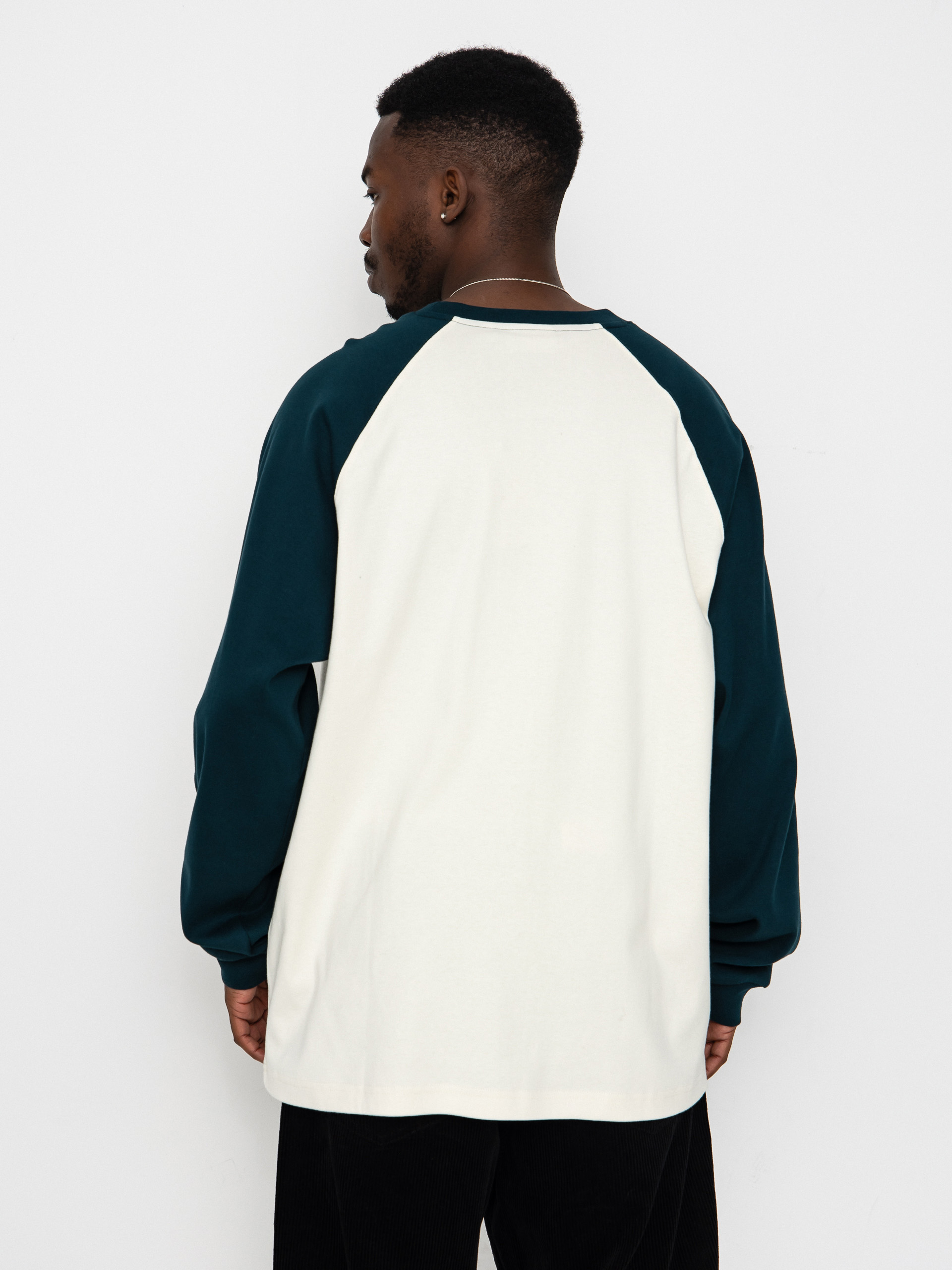 Carhartt WIP Longsleeve Alston (wax/deep lagoon)