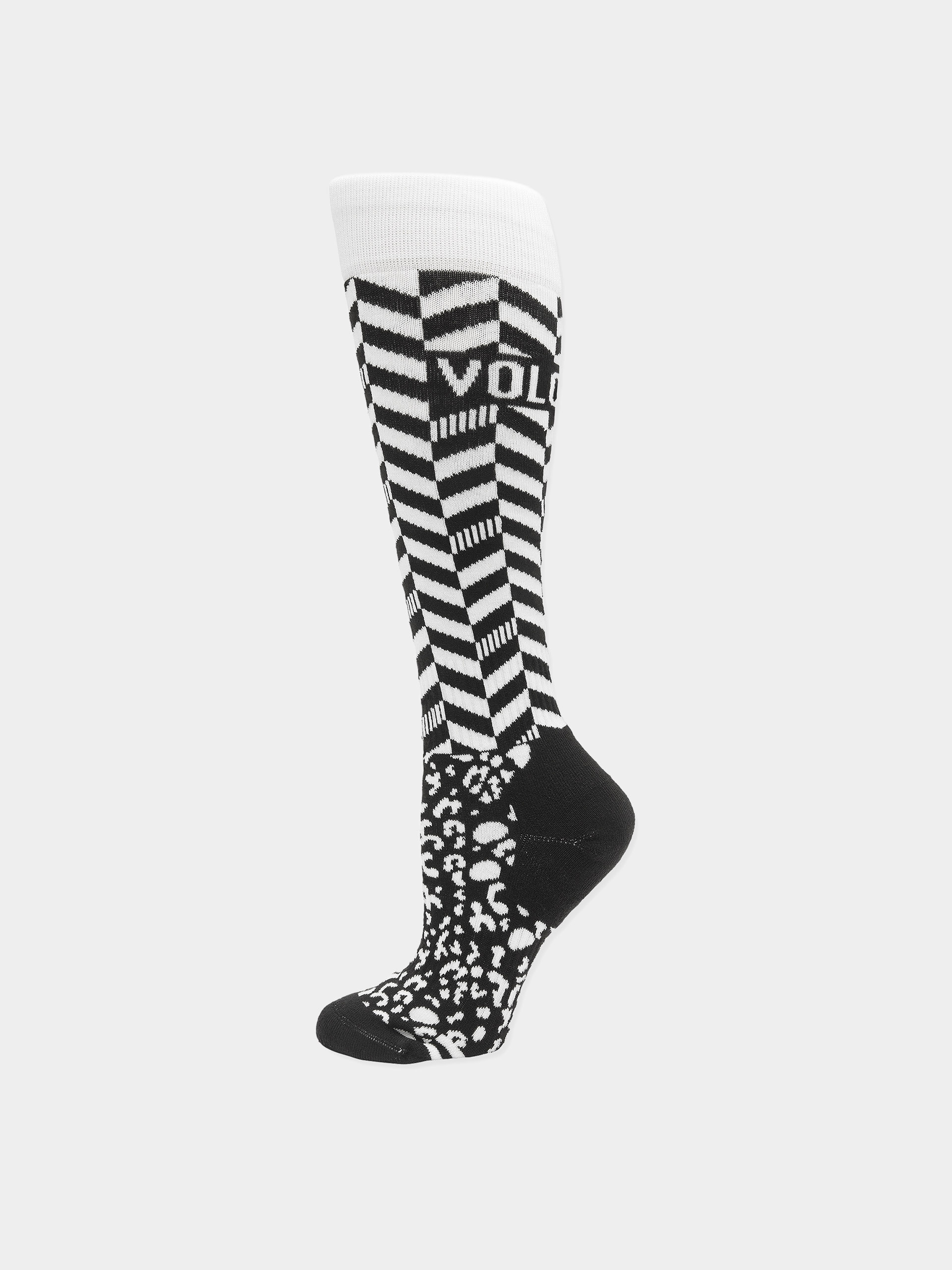 Volcom Socks Cheetah Chev Otc Wmn (black)