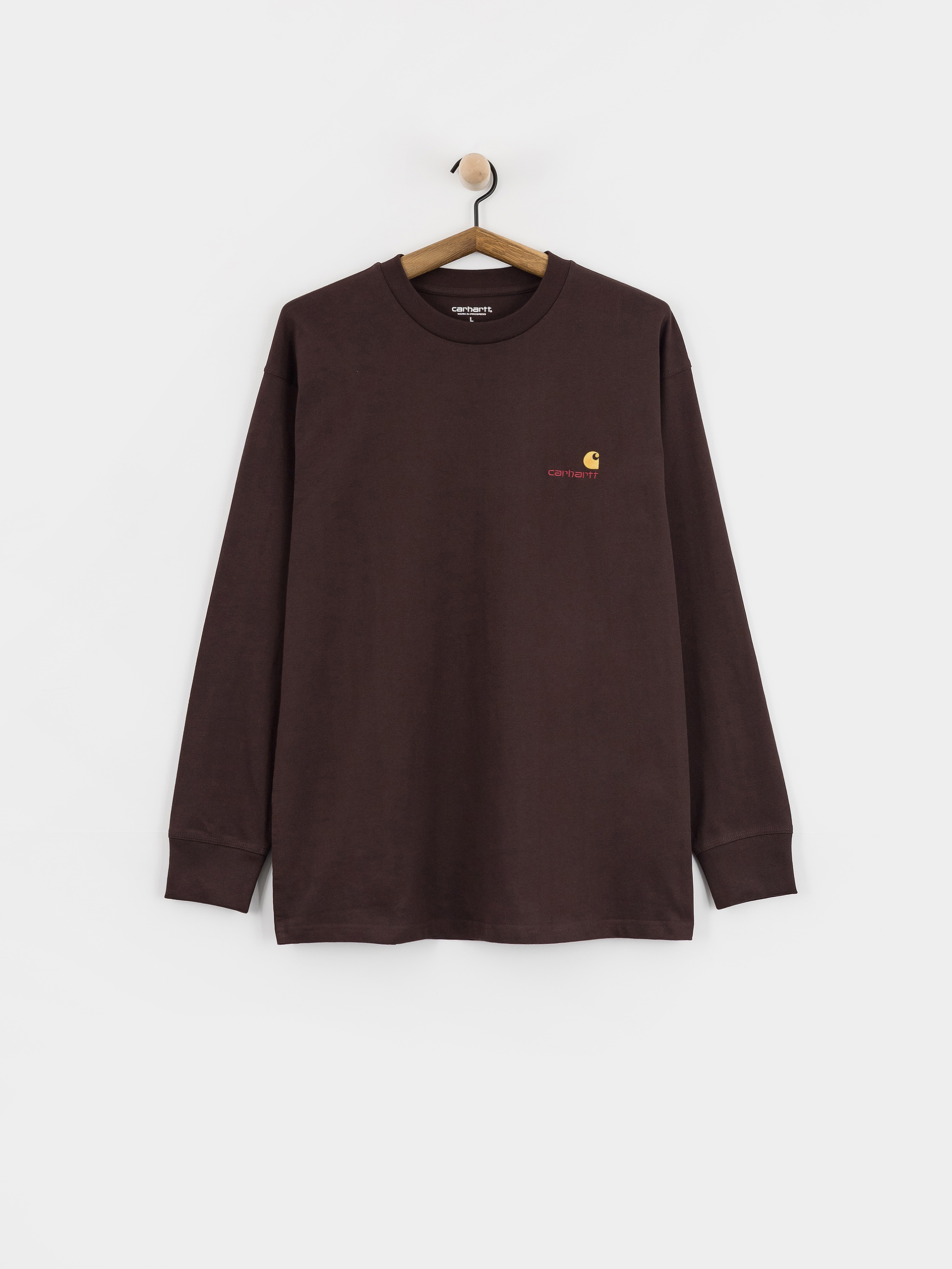 Carhartt WIP American Script Longsleeve (palisander)