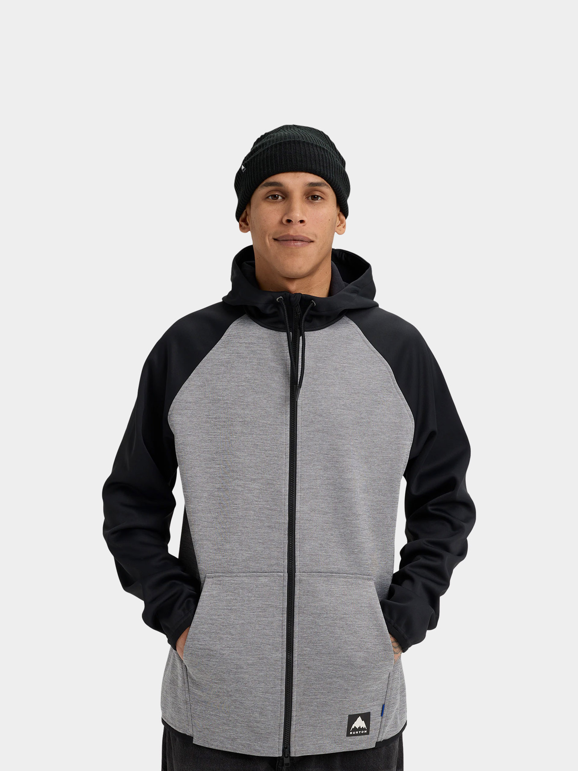 Mens Burton Active sweatshirt Crown ZHD (gray heather/true black)