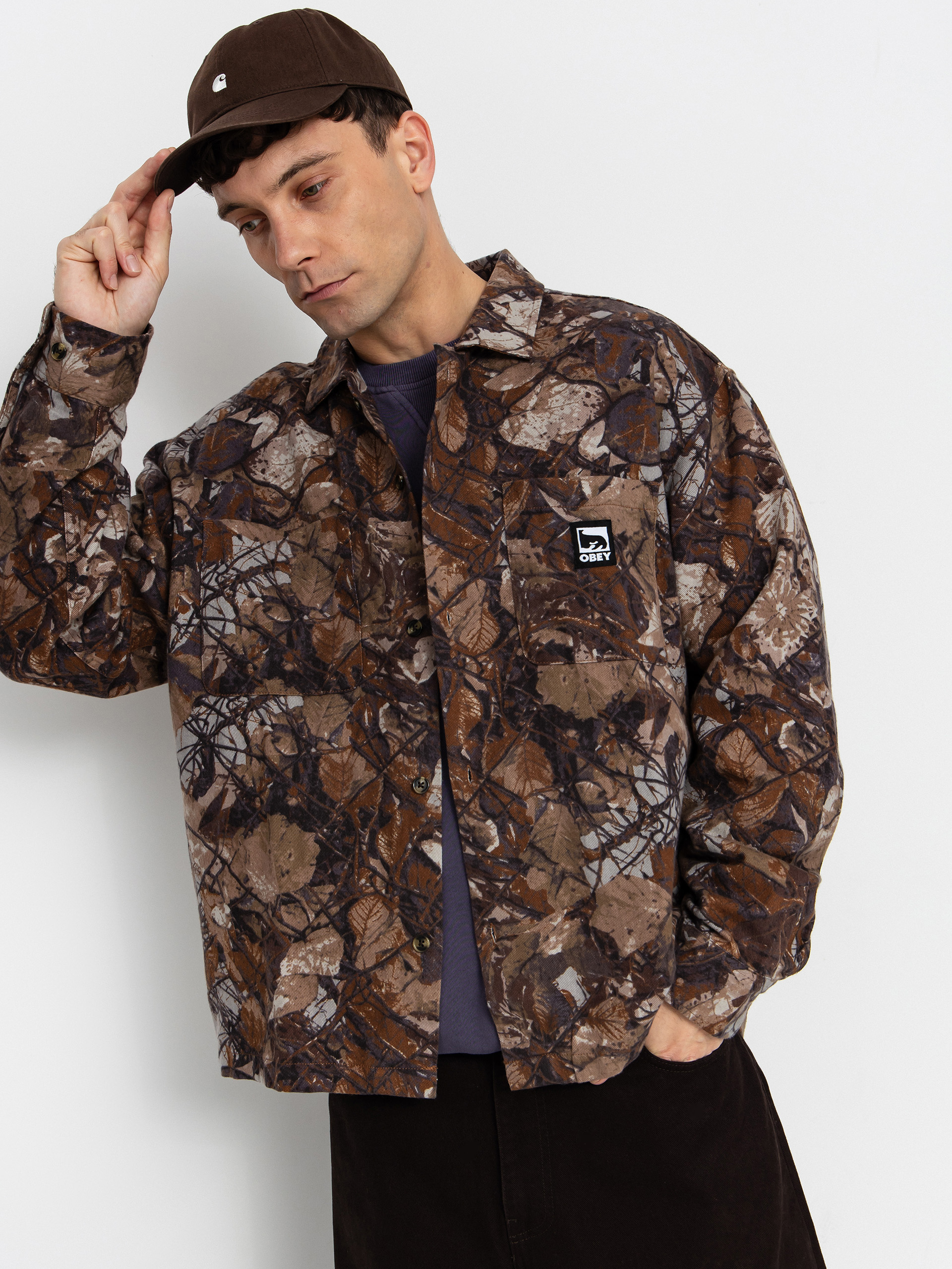 OBEY Hemd Fence Camo