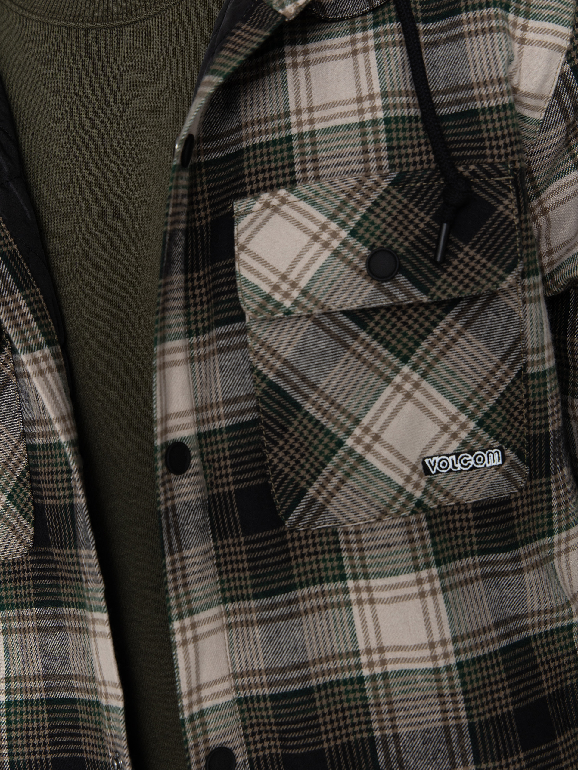 Volcom Jacke Kenson Ins Flannel (black green)