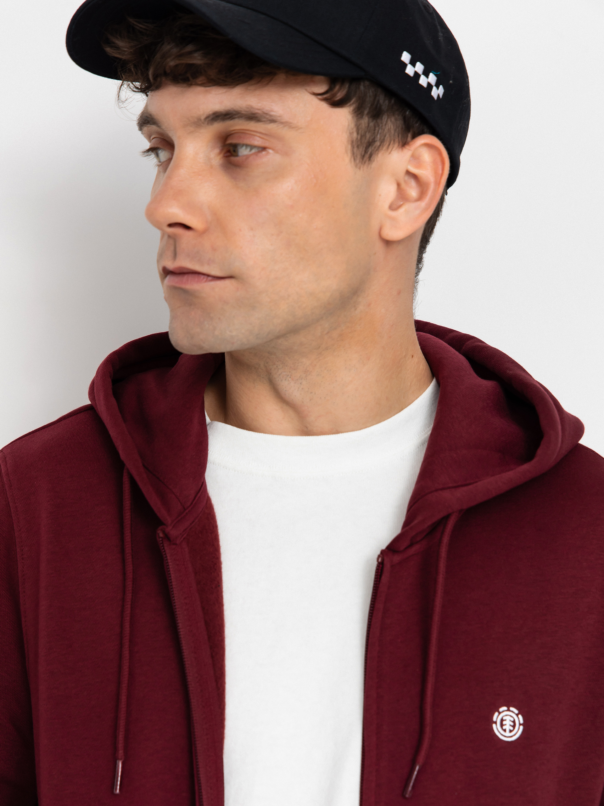 Element Icon Embroidery ZHD Hoodie (zinfandel)