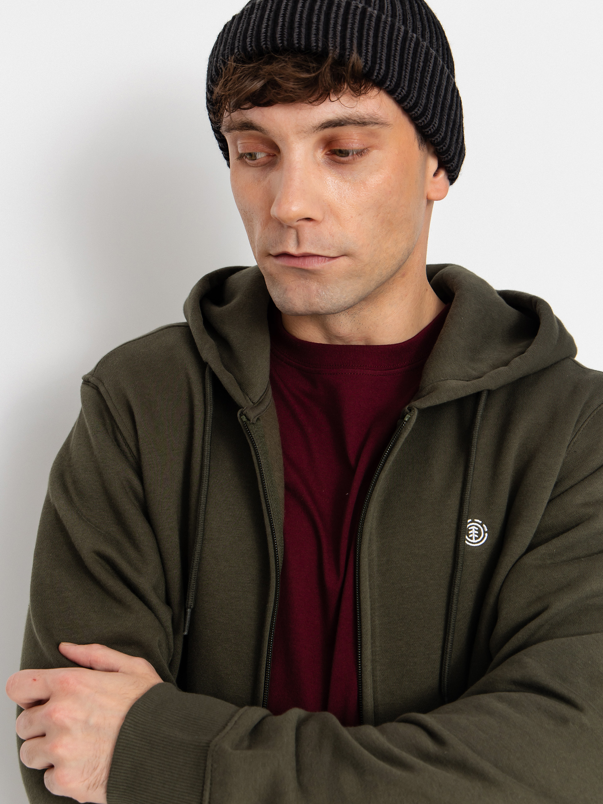 Element Icon Embroidery ZHD Hoodie (forest night)