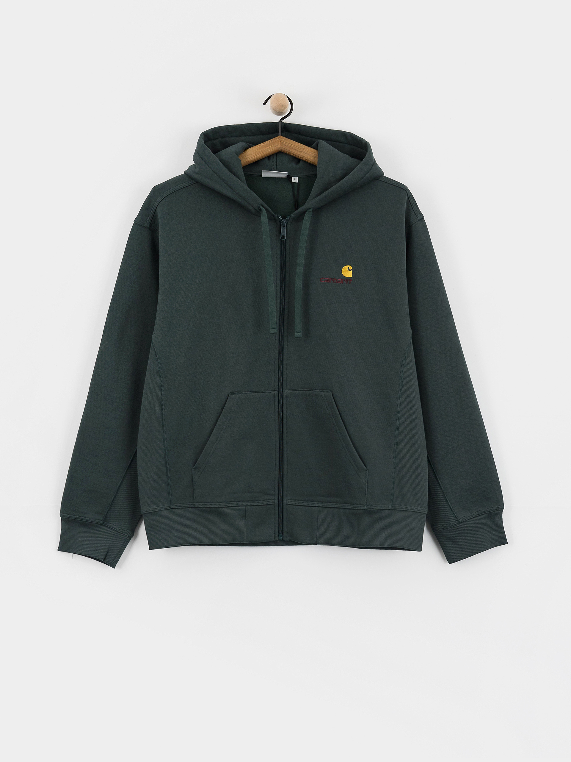 Carhartt WIP American Script ZHD Hoodie (kale green)