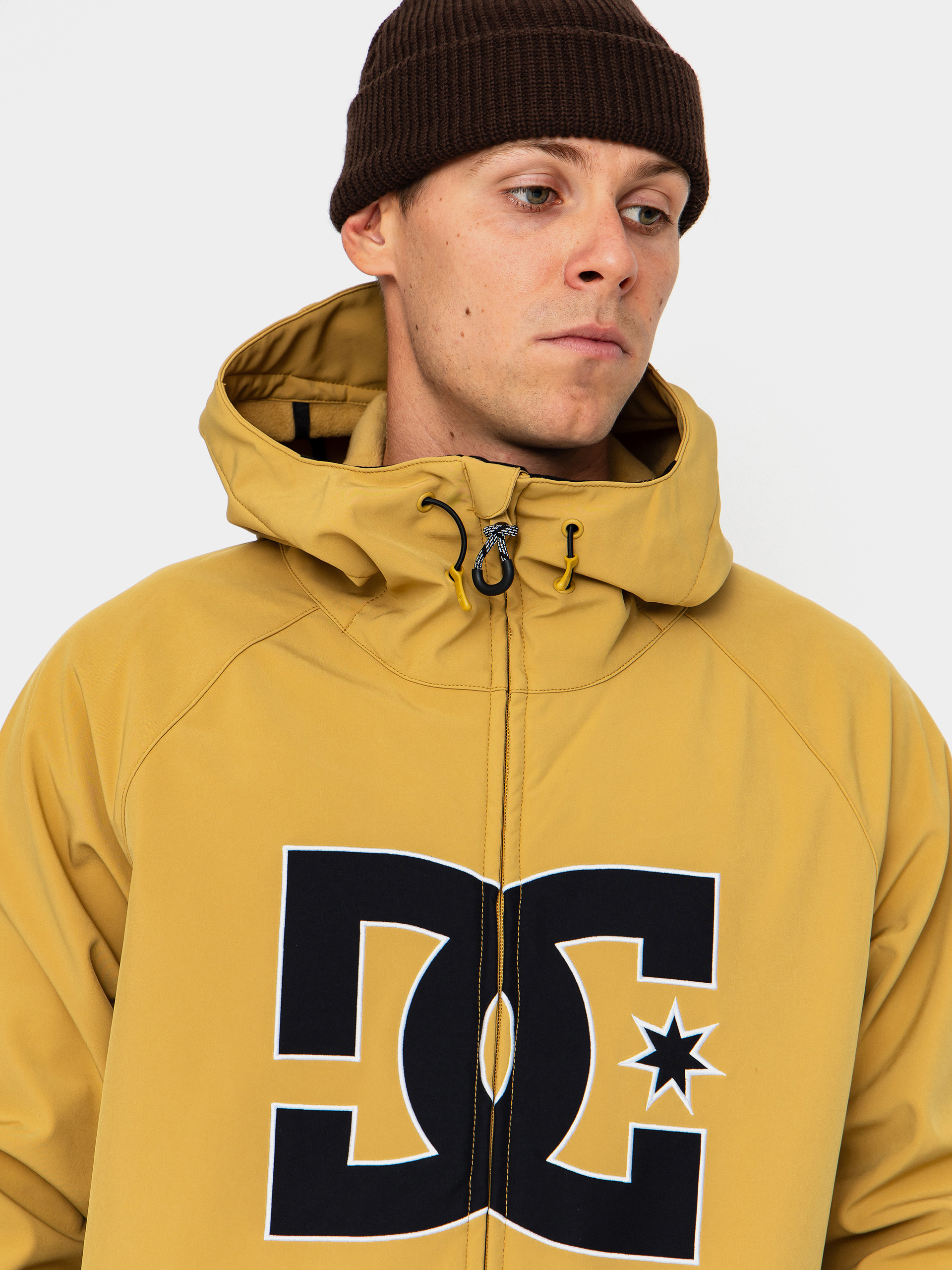Mens DC Snowboard jacket Spectrum Softshell (mustard gold)