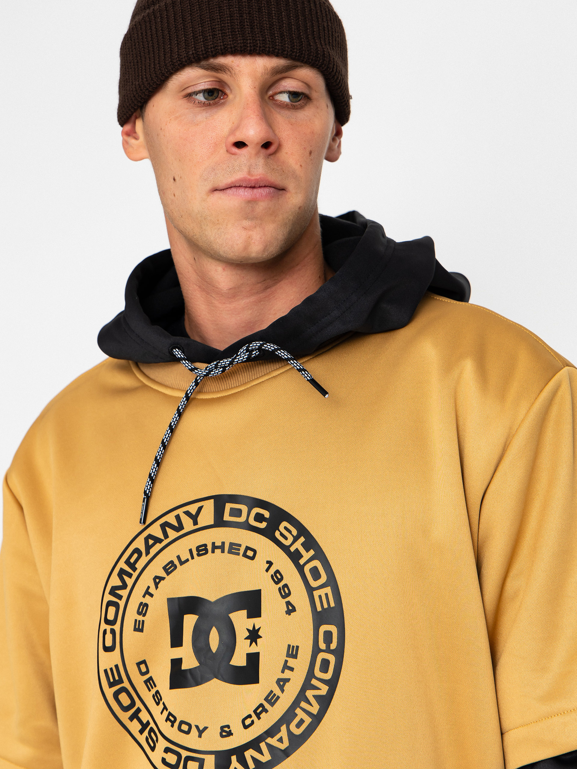 Mens DC Active sweatshirt Dryden (mustard gold)